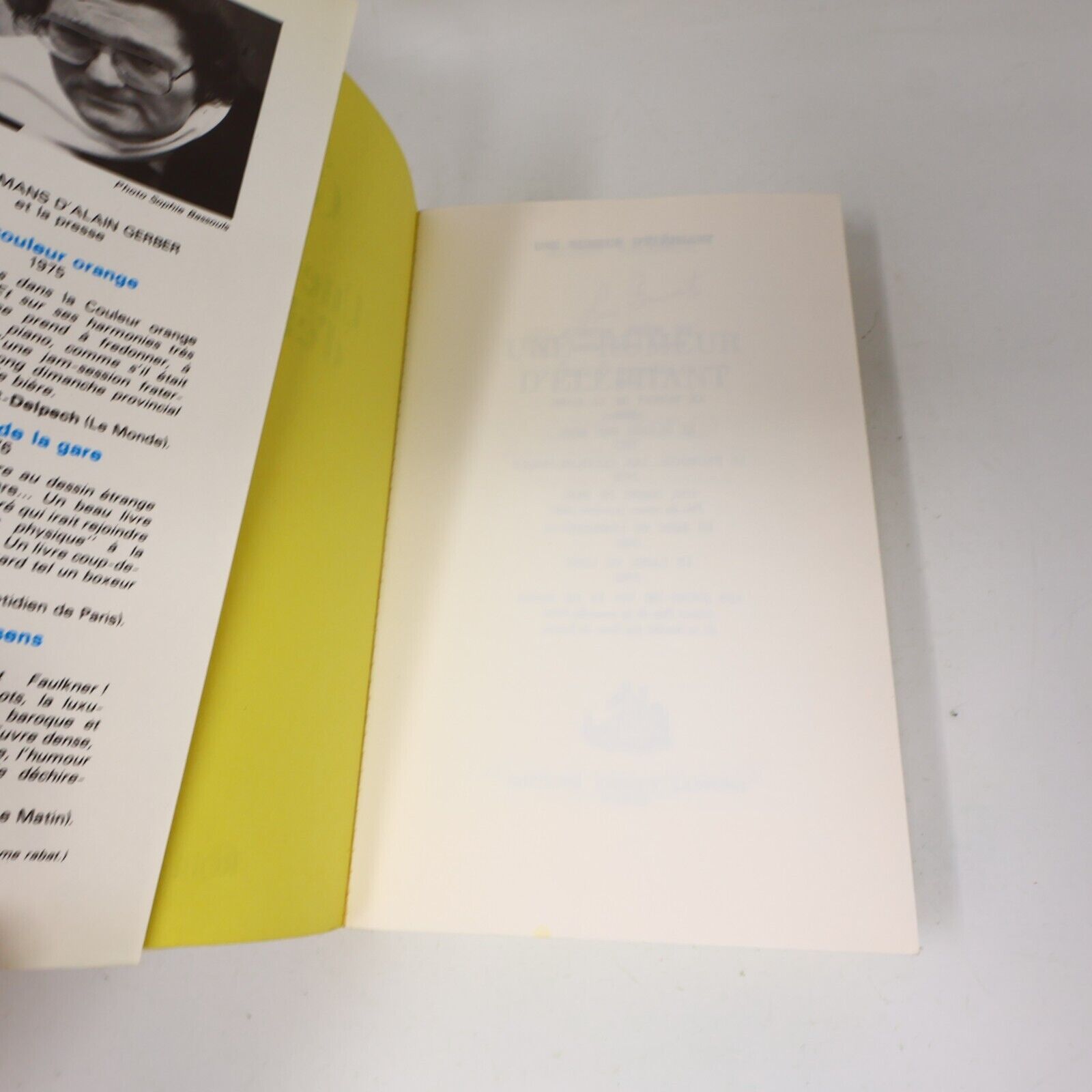 Alain Gerber Rumeur d'Éléphant Monsieur Chichka Lapin de Lune Lot 3 Livres 80s