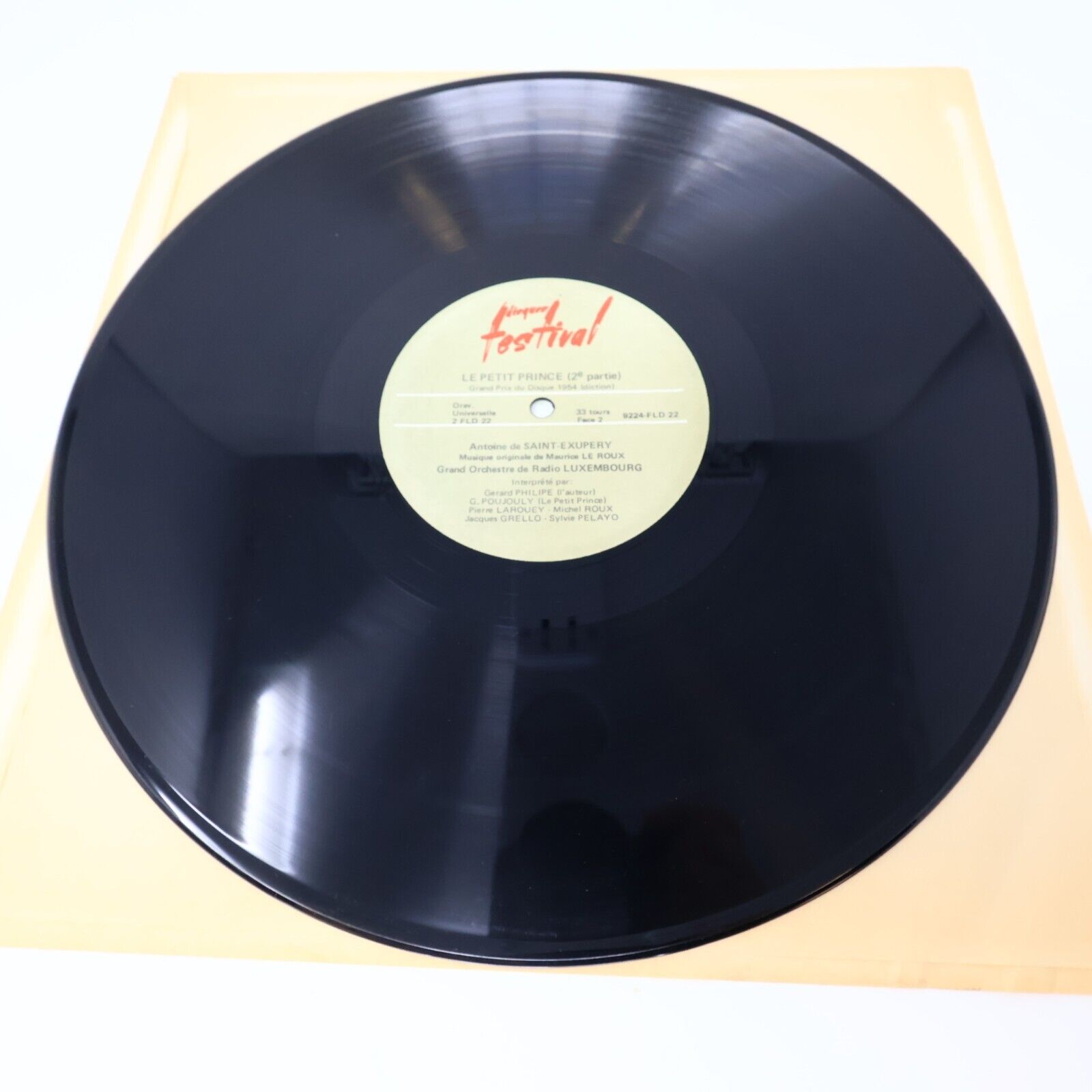 Antoine De Saint-Exupéry Le Petit Prince Disque LP Français Gérard Philipe Vtg