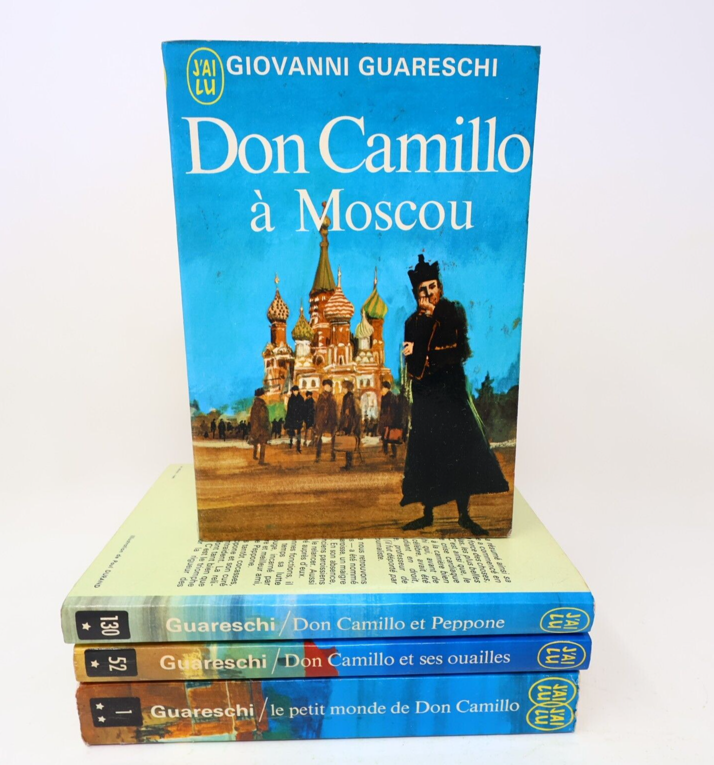 Don Camillo Lot 4 Livres Giovanni Guareschi Français French J'ai Lu 70s Roman PB