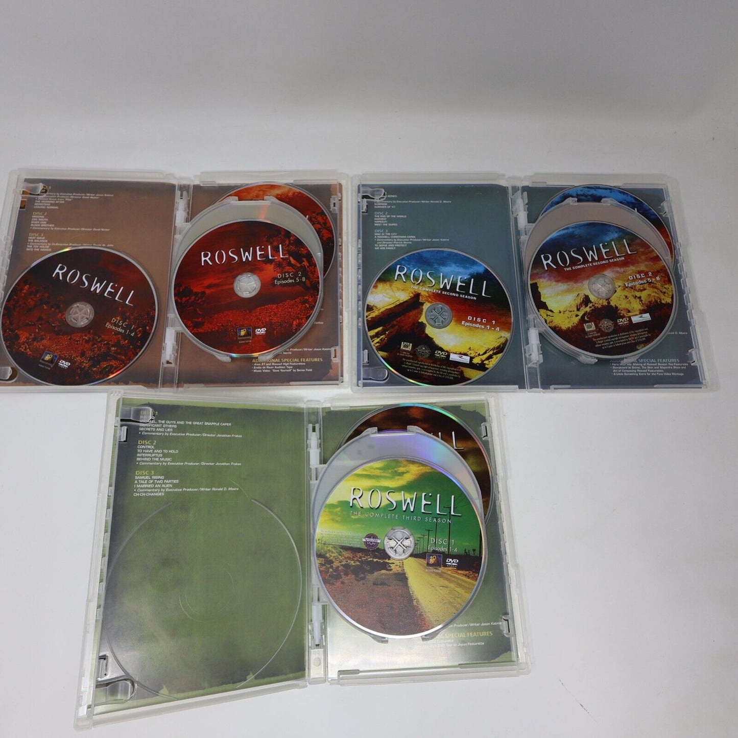 Roswell Seasons 1-2-3 Complete Series DVD Tested Region 1 NTSC Katherine Heigl