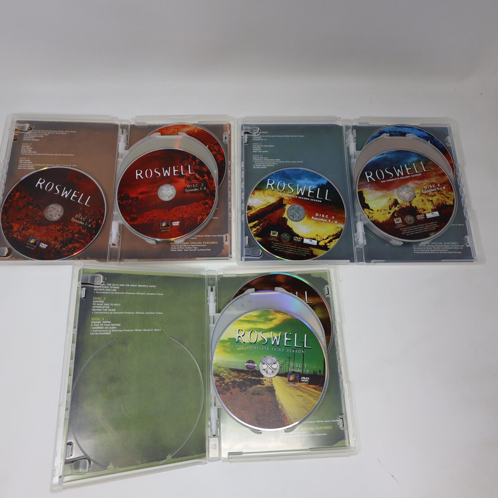 Roswell Seasons 1-2-3 Complete Series DVD Tested Region 1 NTSC Katherine Heigl