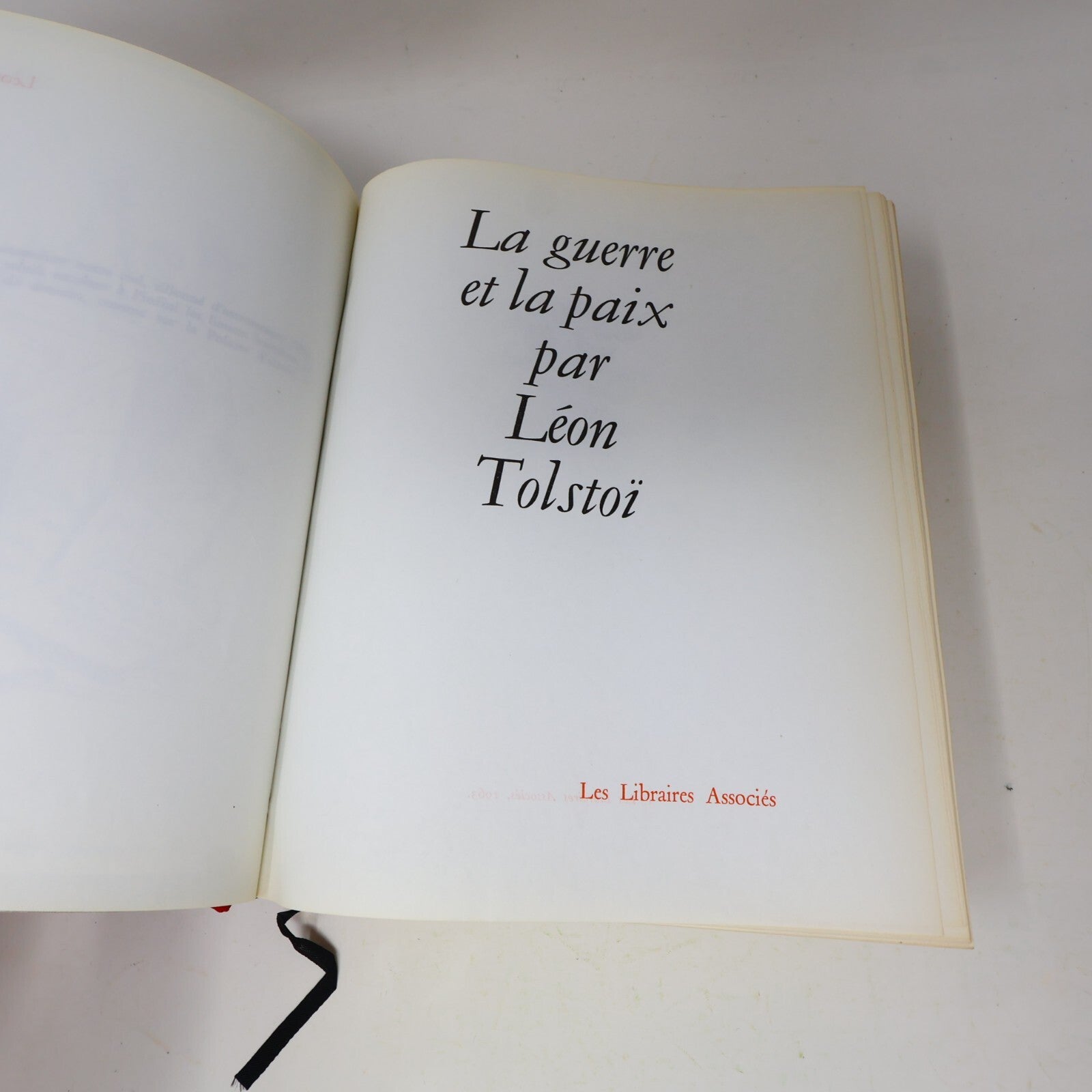 1963 La Guerre et la Paix Léon Tolstoï Les Libraires Associés Numéroté Illustré