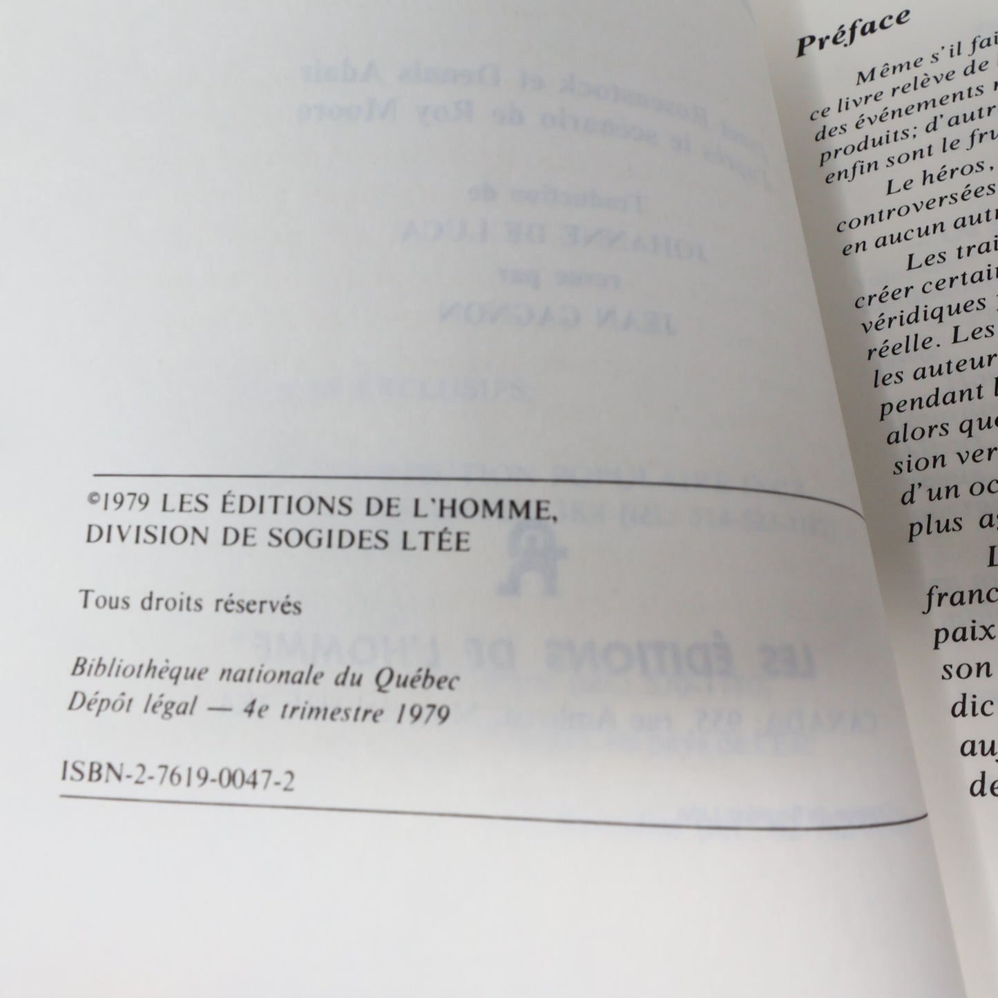 1979 Louis Riel Janet Rosenstock Dennis Adair De L'homme Fiction Historique 70s