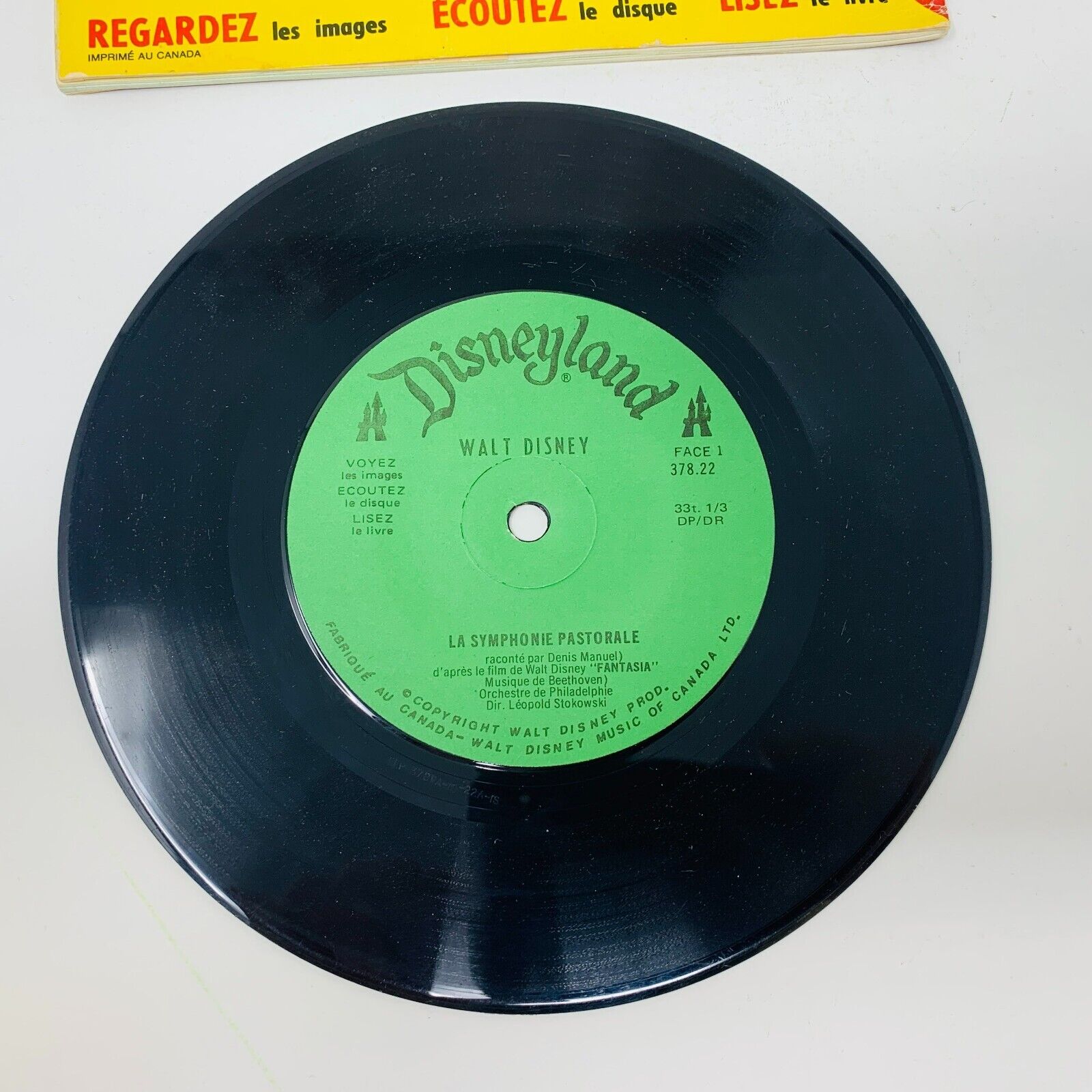 La Symphonie Pastorale Fantasia Livre Disque Disneyland Walt Disney Beethoven
