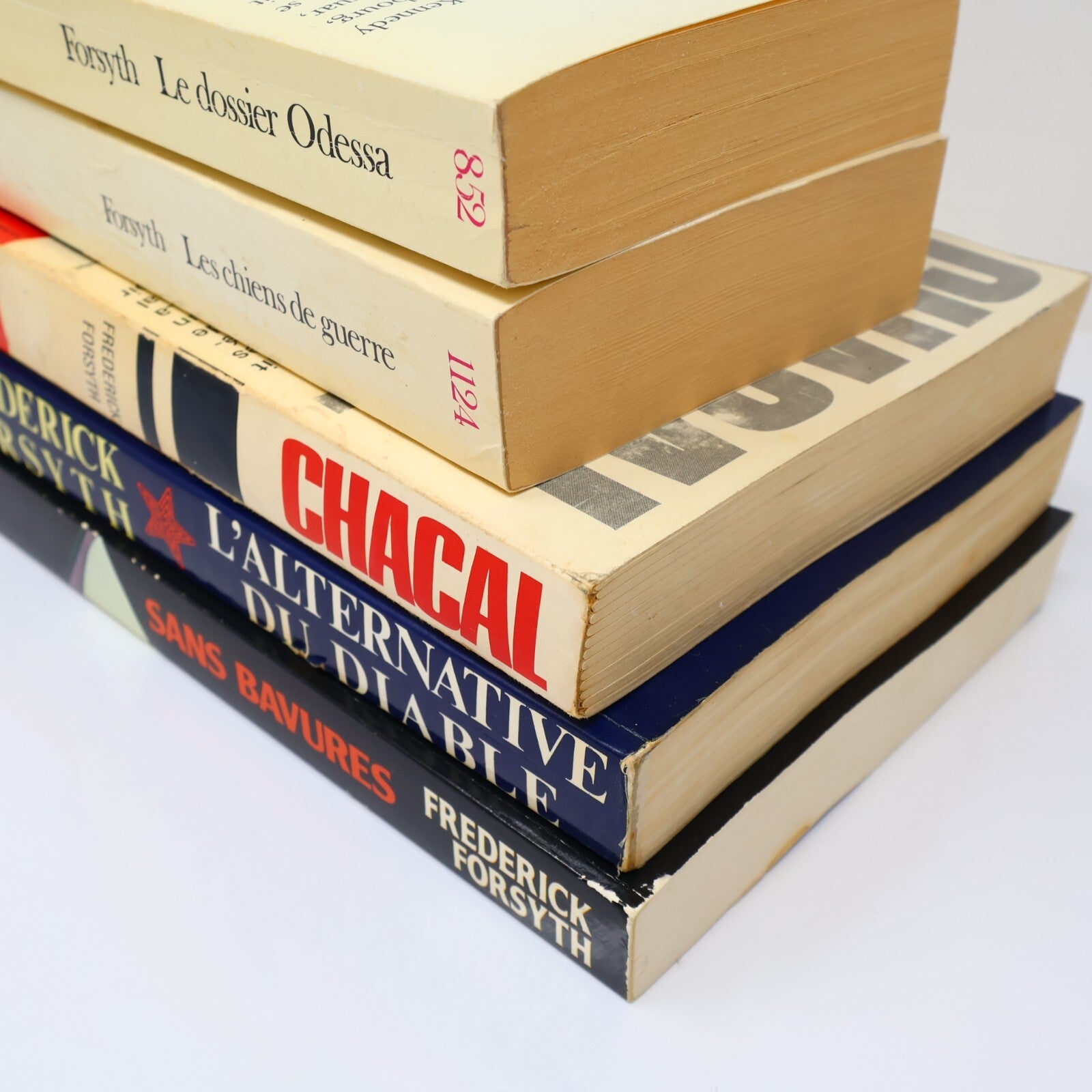 Frederick Forsyth Lot 5 Livres Sans Bavures/Chacal/Chiens de Guerre Français PB