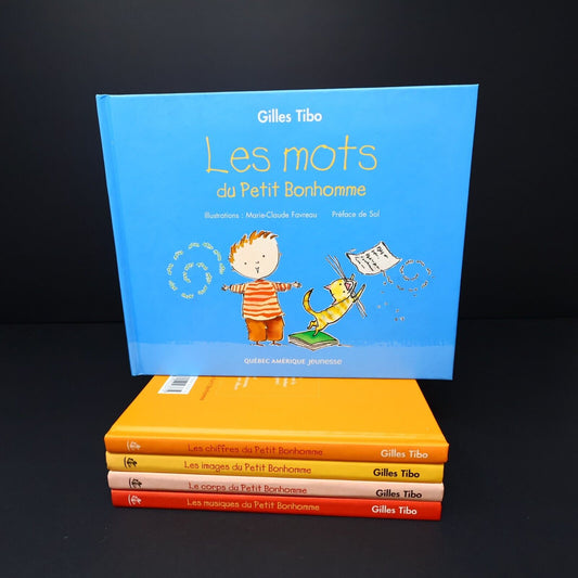 Lot 5 Livres Petit Bonhomme Gilles Tibo Série Complète Enfants Mots Français HC