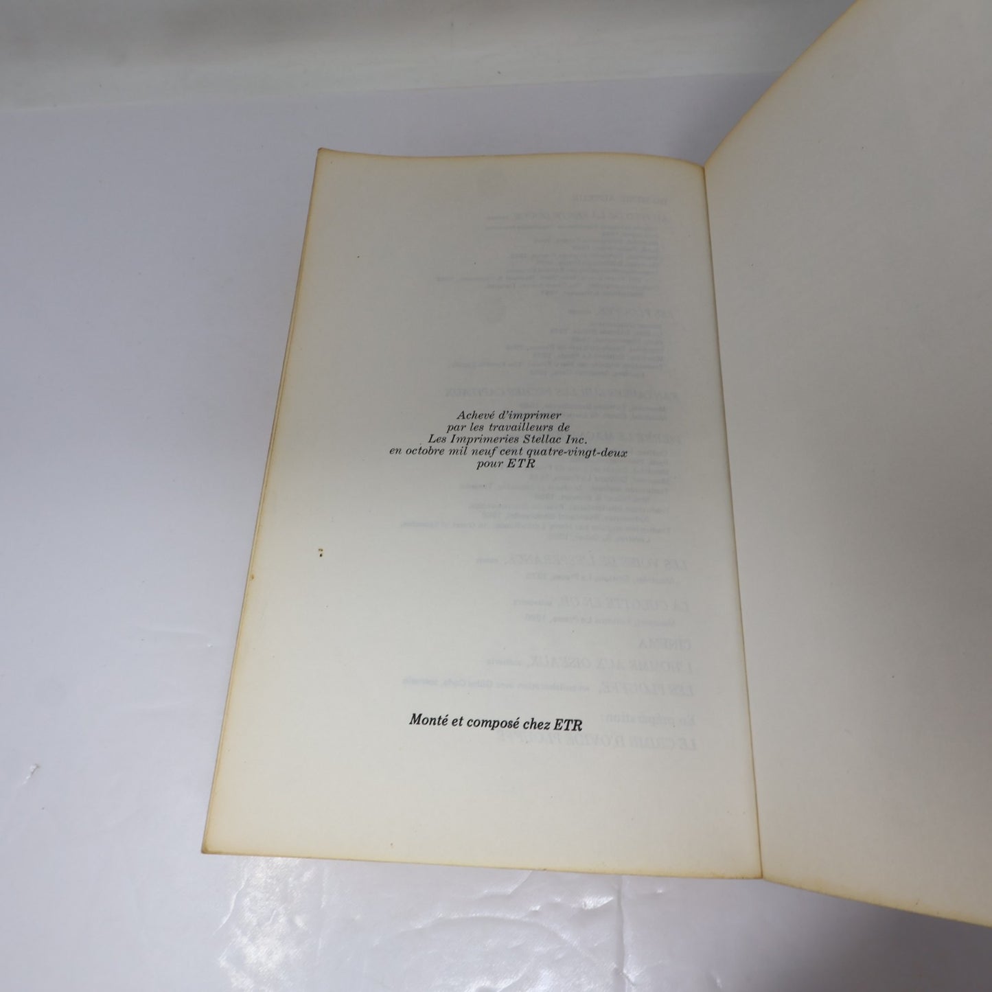 Le Crime d'Ovide Plouffe Roger Lemelin Etr 1982 PB Français French Roman Livre