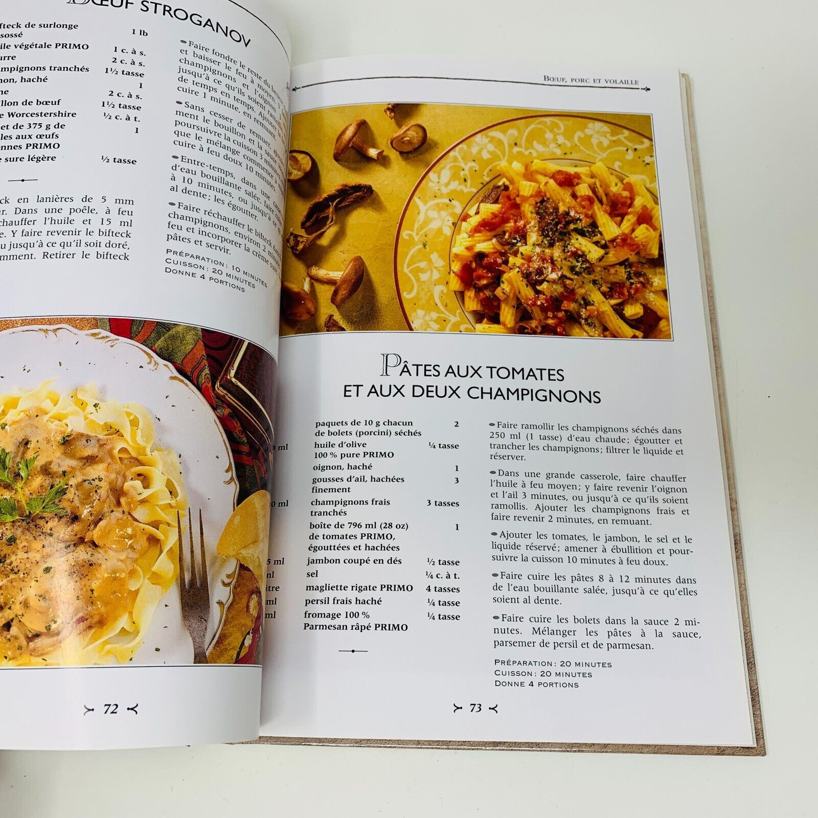 1995 Primo Quel Régal! Livre de Recettes Cuisine Vintage en Français Brimar HC