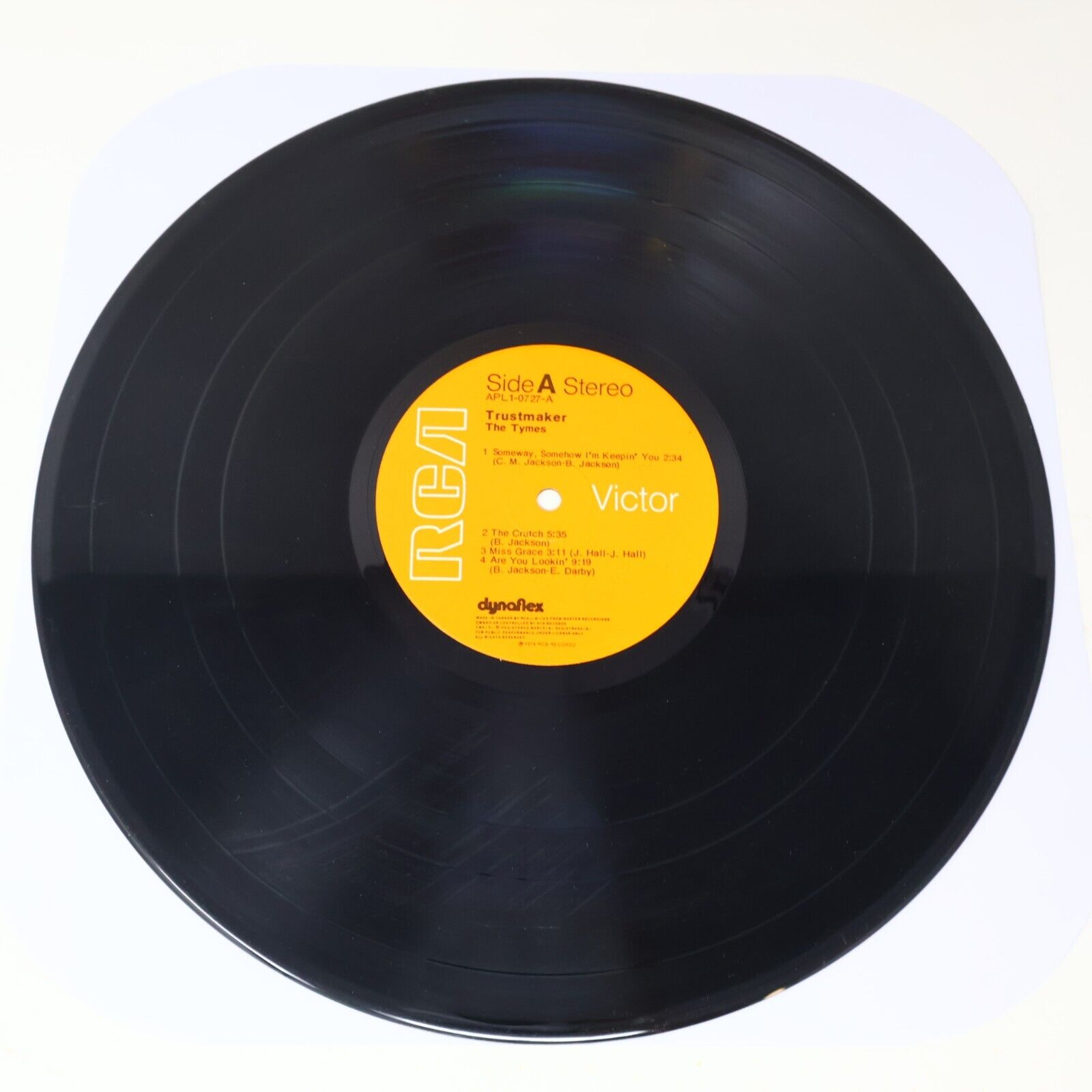 The Tymes Trustmaker LP Record Vinyl 1974 RCA Victor APL1-0727 Canada Funk Soul