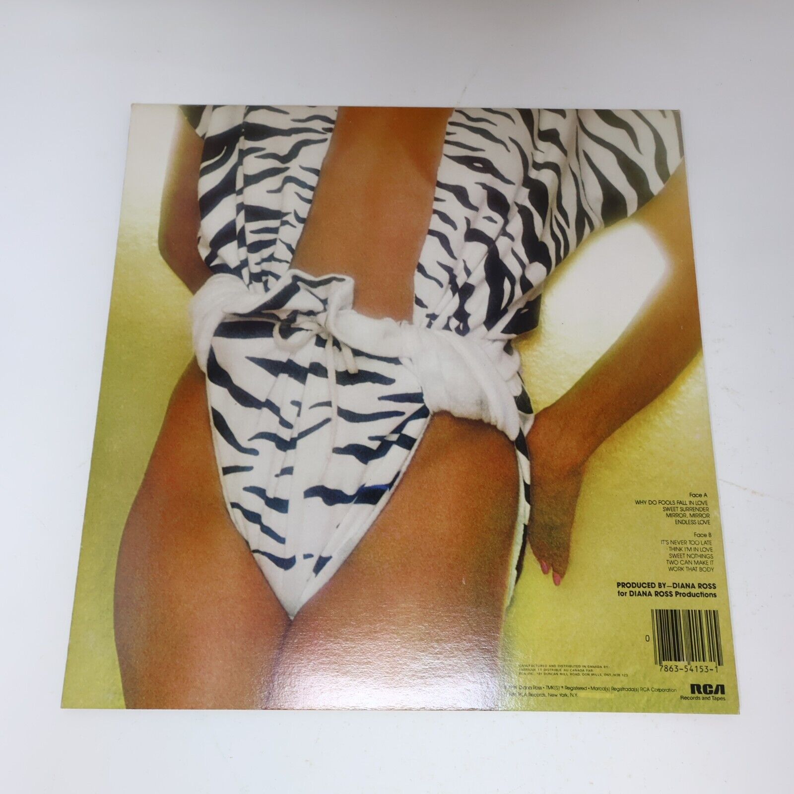 Diana Ross Why Do Fools Fall In Love LP Record Vinyl 1981 RCA Victor AFL1-4153