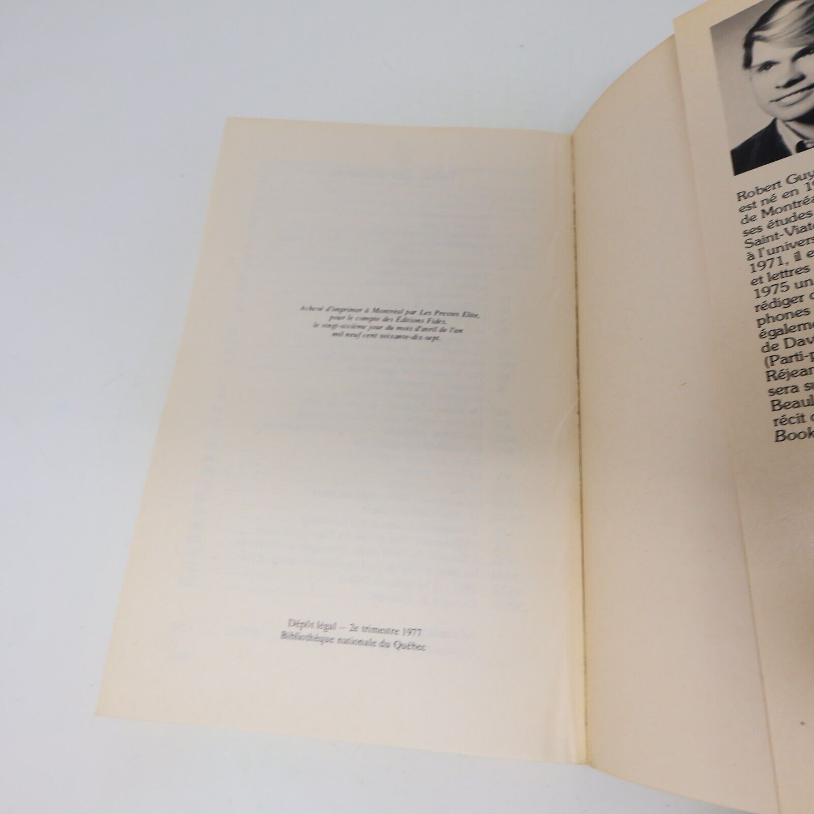 1977 René Lévesque ou le Projet Inachevé Peter Desbarats Biographie Politique PB