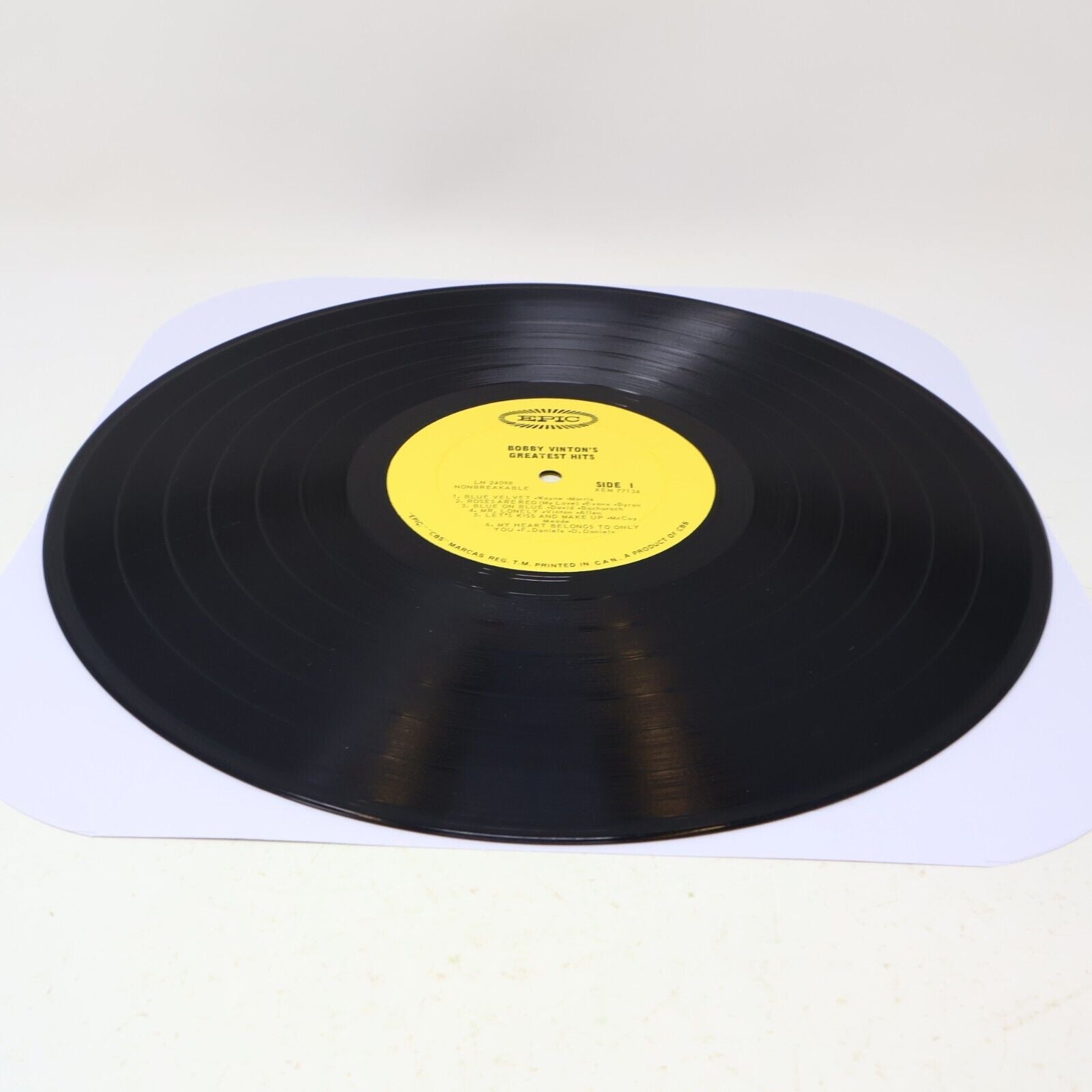 Bobby Vinton's Greatest Hits LP Record Vinyl 1964 Mono Epic LN 24098 Canada 60s