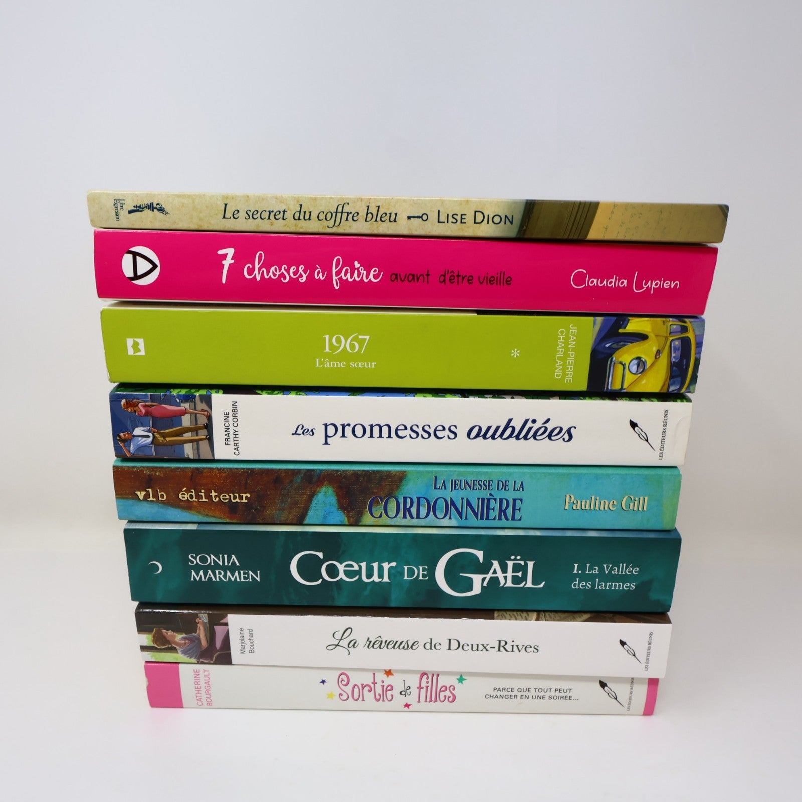 Littérature Québécoise Roman Lot 8 Livres Dion/Corbin/Gill/Marmen/Charland PB