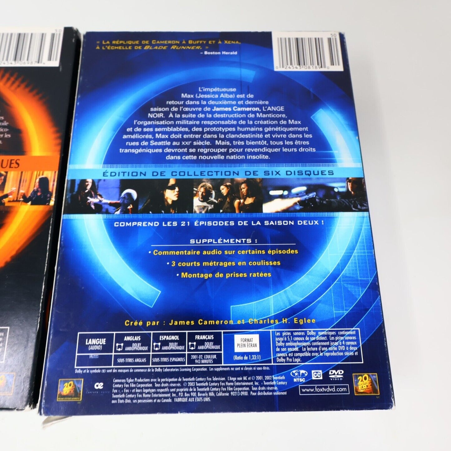 Dark Angel #1-2 DVD Complete Series James Cameron English/Français L'Ange Noir