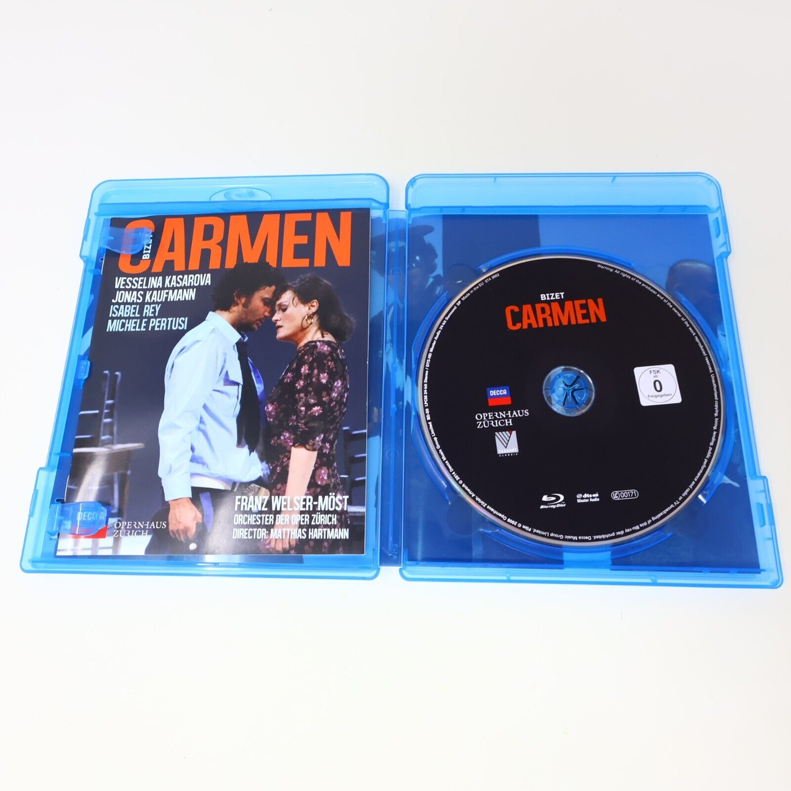 Bizet Carmen Blu-Ray Jonas Kaufmann Vesselina Kasarova Franz Welser-Most Zurich