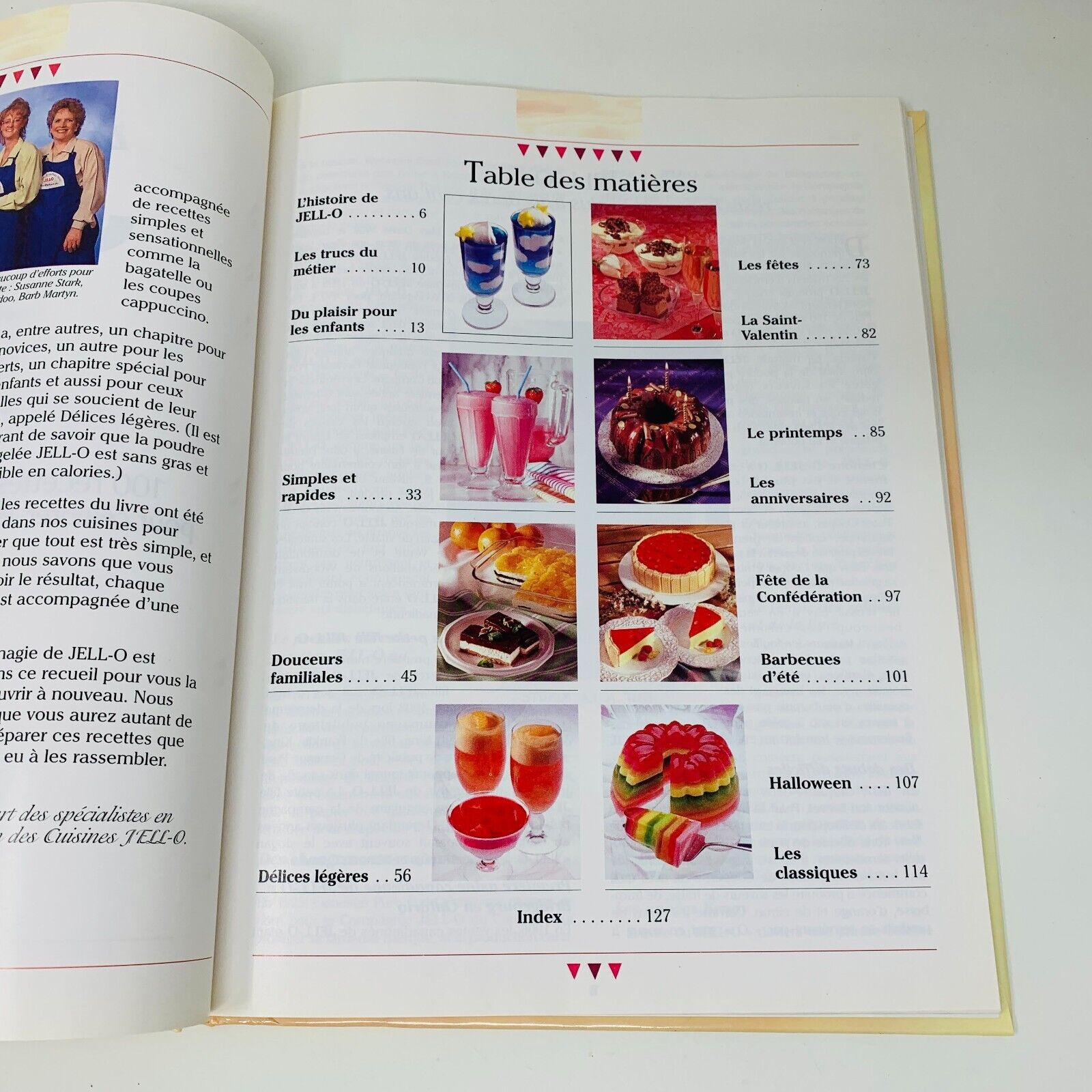 1997 La Magie de JELL-O Desserts et goûters 100 Recettes Livre Cuisine Français