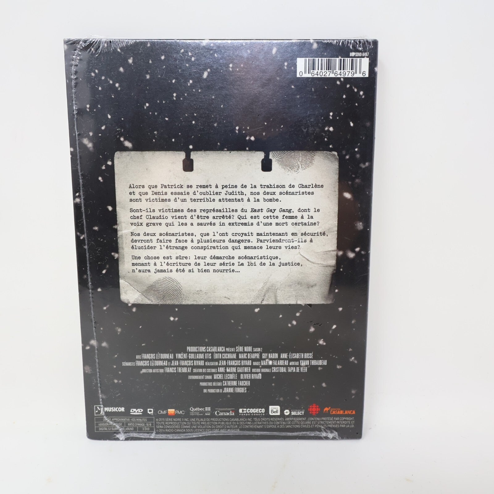Série Noire Saison 2 DVD NTSC Scellé Comme Neuf François Létourneau/V-G Otis