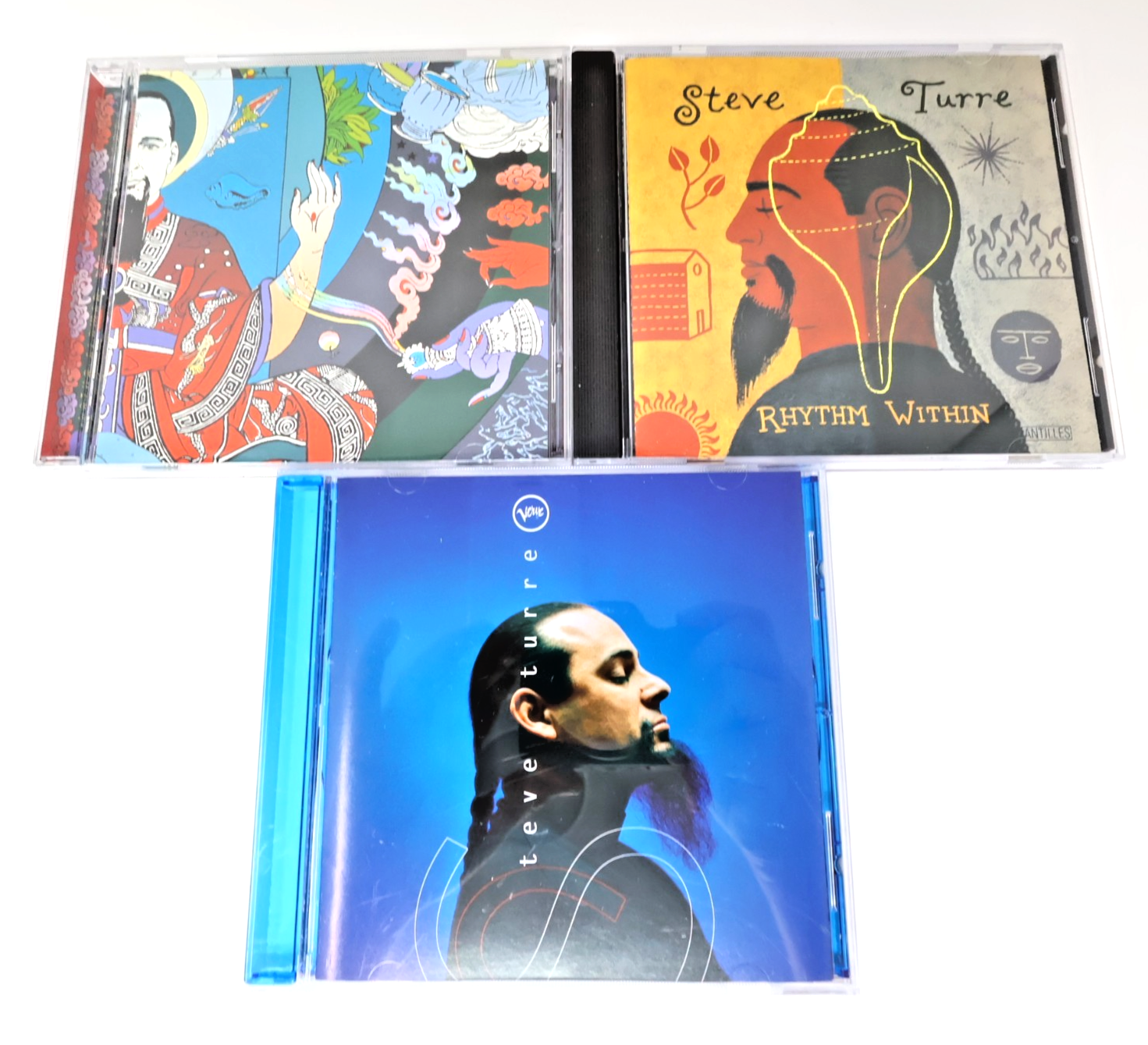 Steve Turre 3 CD Lot Lotus Flower/Self-Titled/Rhythm Within 1990s Jazz