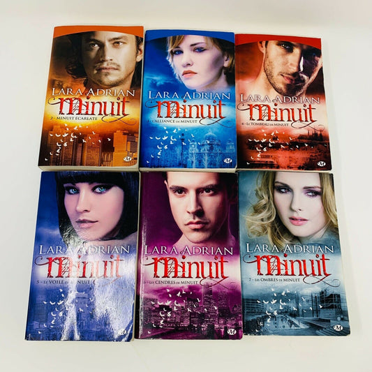 Minuit #1-14 de Lara Adrian Lot de 14 Livres en Français/French Minuit Écarlate