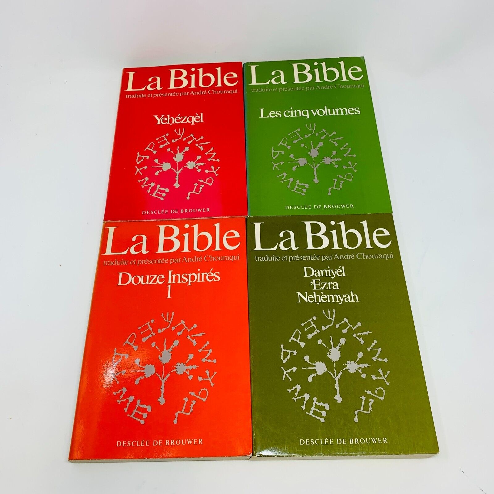 La Bible Traduite Desclée de Brouwer Français André Chouraqui Lot Livres 1970s