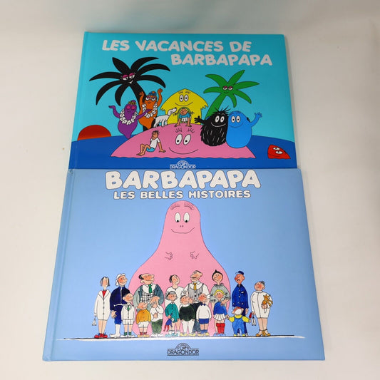 Barbapapa Lot 2 Livres Vacances Belles Histoires Enfants Dragon d'Or Français HC