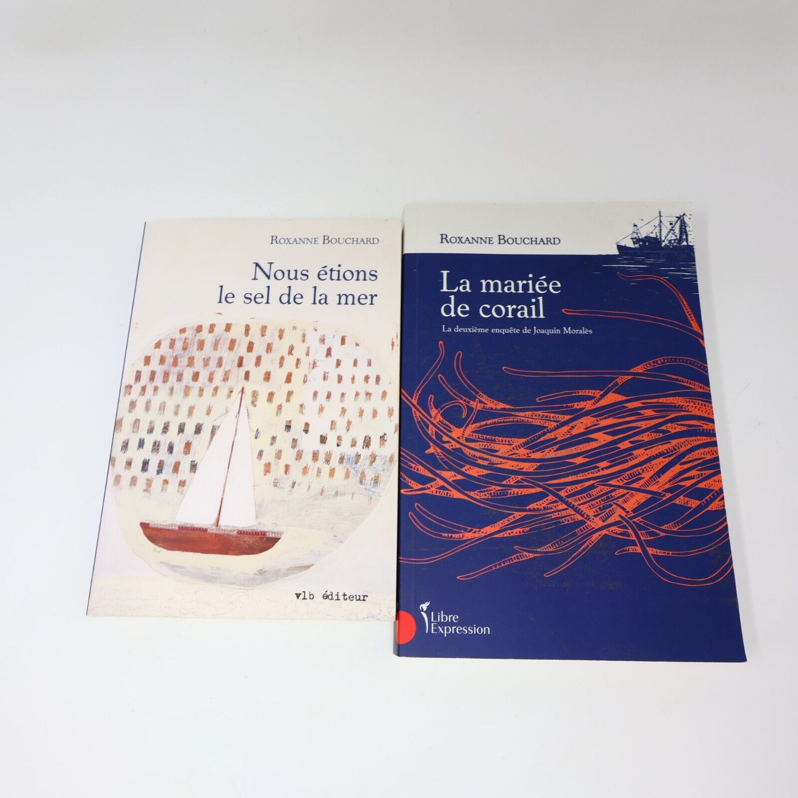 Lot 2 Roxanne Bouchard Enquête de Joaquin Moralès #1-2 La Mariée de Corail Roman
