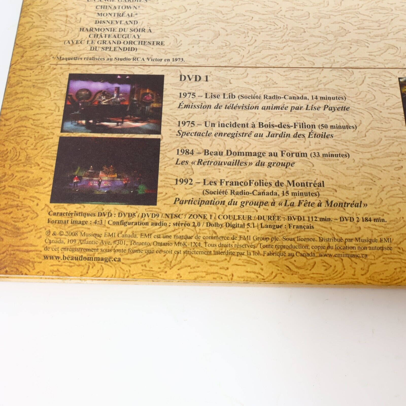 L'Album de Famille Beau Dommage CD + DVD Testé 2009 Québec Michel Rivard Picbois