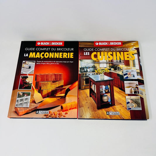 5x Guide Complet du Bricoleur Plomberie/Cuisines/Menuiserie Black & Decker Lot