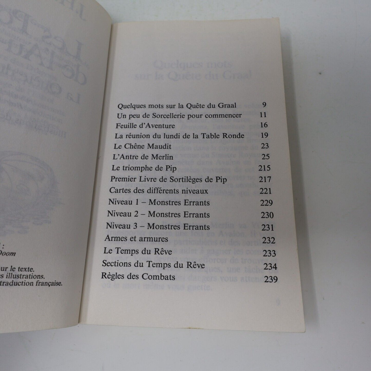 1996 Les Portes de l'Au-Delà La Quête du Graal #3 LDVELH James Herbert Brennan