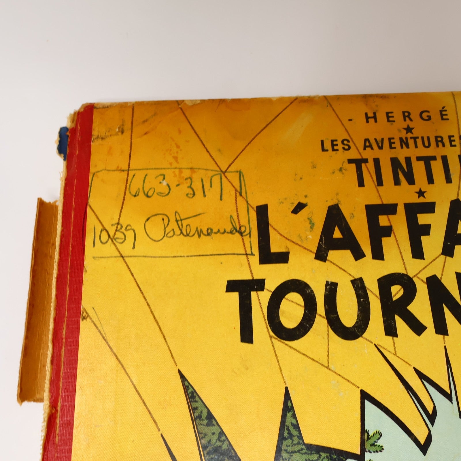 Tintin L'Affaire Tournesol Hergé Casterman 1956 HC B20 Belgique Français/French