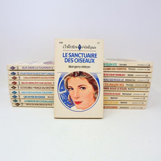Lot 20 Livres Collection Harlequin Romance Amour Vintage Français French 80s PB