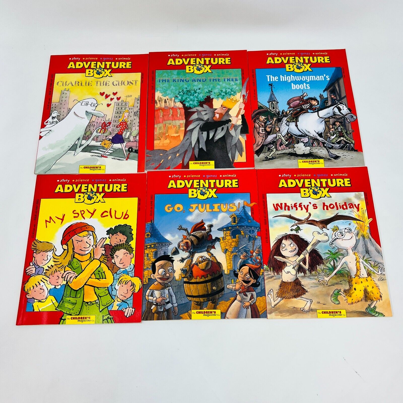 Lot of 16 Adventure Box Bayard Children UK Magazines #60-75 Story/Science/Games