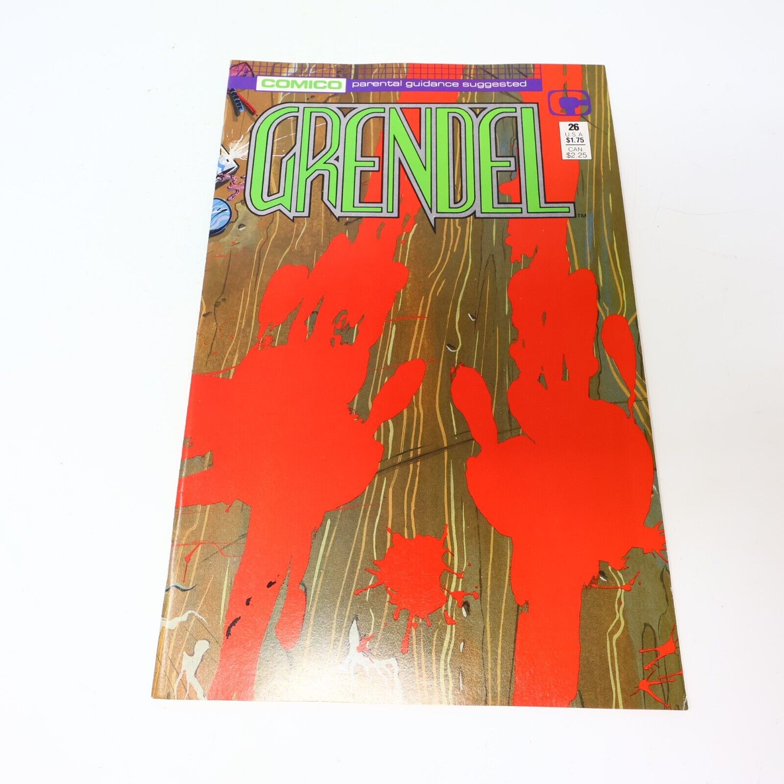Lot of 5 Mixed Comico Comics Grendel Justice Machine Fish Police 1988-89 80s