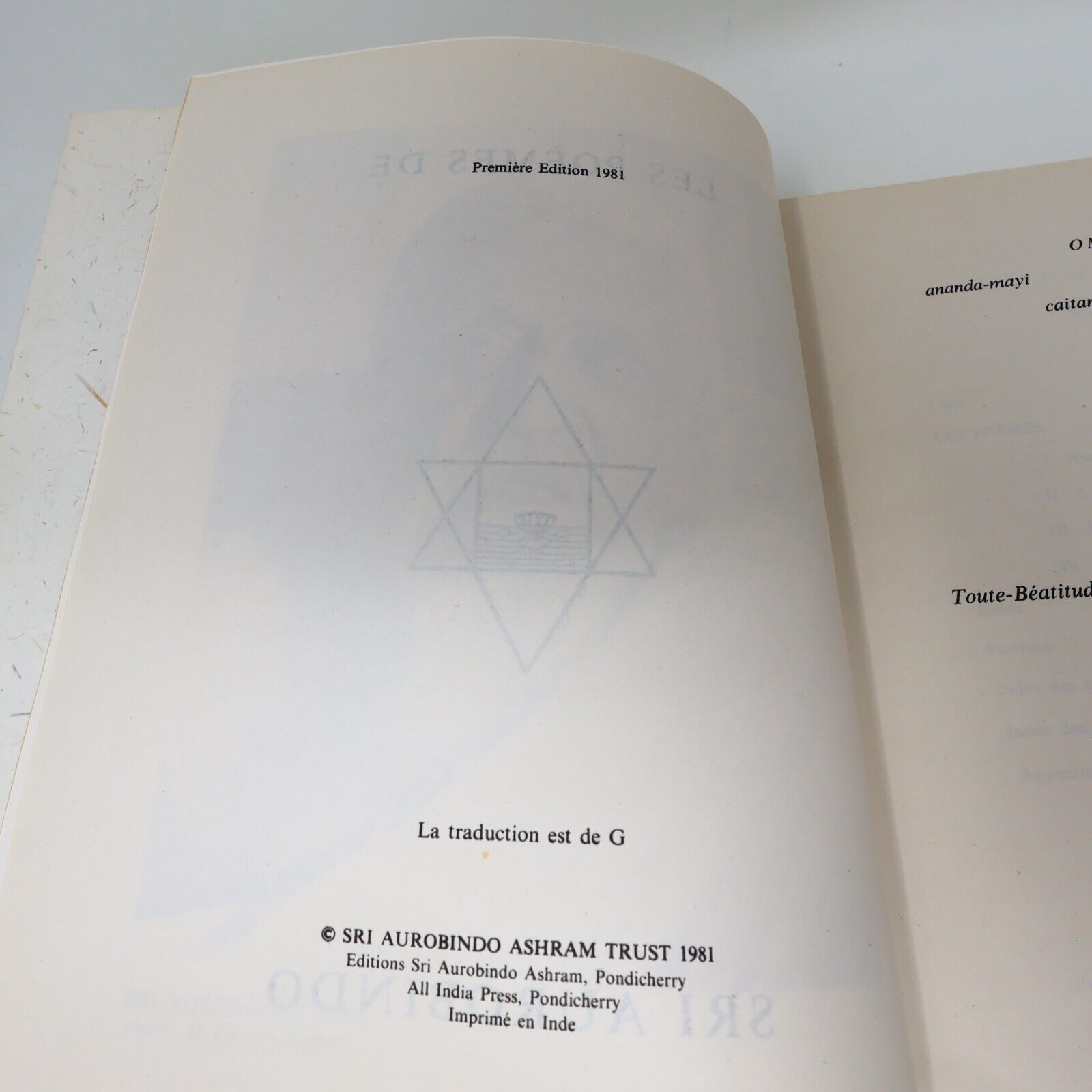 Lot 4 Livres Sri Aurobindo Savitri Poèmes Conscience Renaissance Karma Français