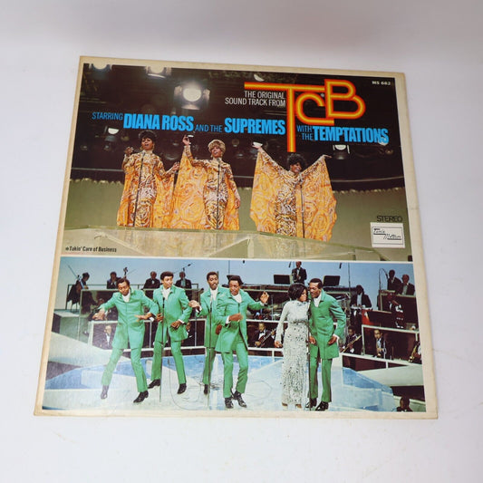 The Original Soundtrack From TCB Diana Ross Supremes Temptations LP Record 1968