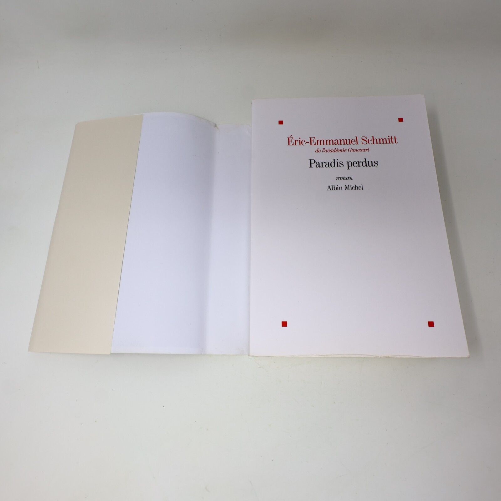 2021 Paradis Perdus Roman Éric-Emmanuel Schmitt La Traversée des Temps #1 Livre