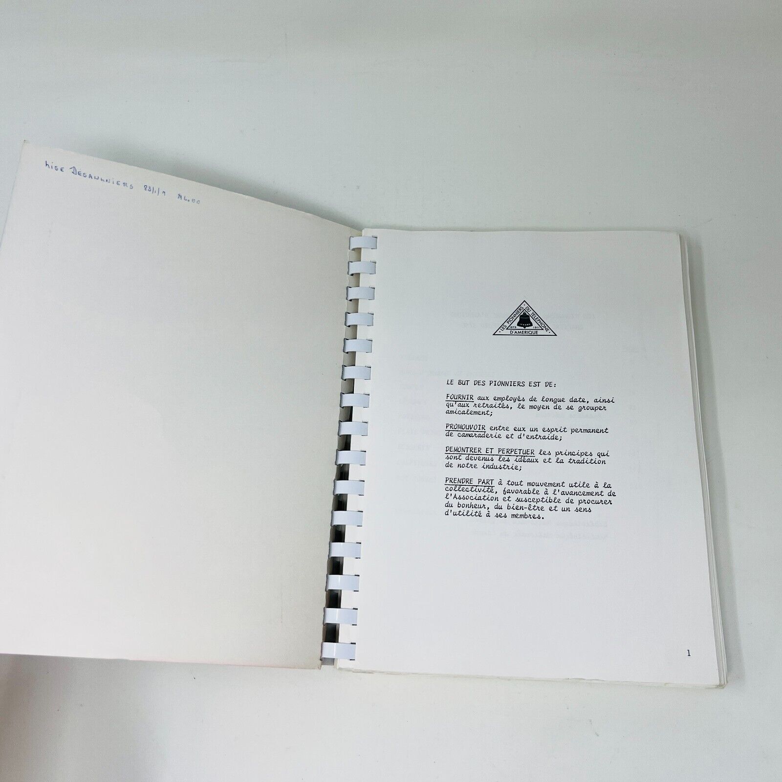 1982 Les Pionniers Vous Suggèrent Livre Recettes Cuisine Téléphone d'Amérique