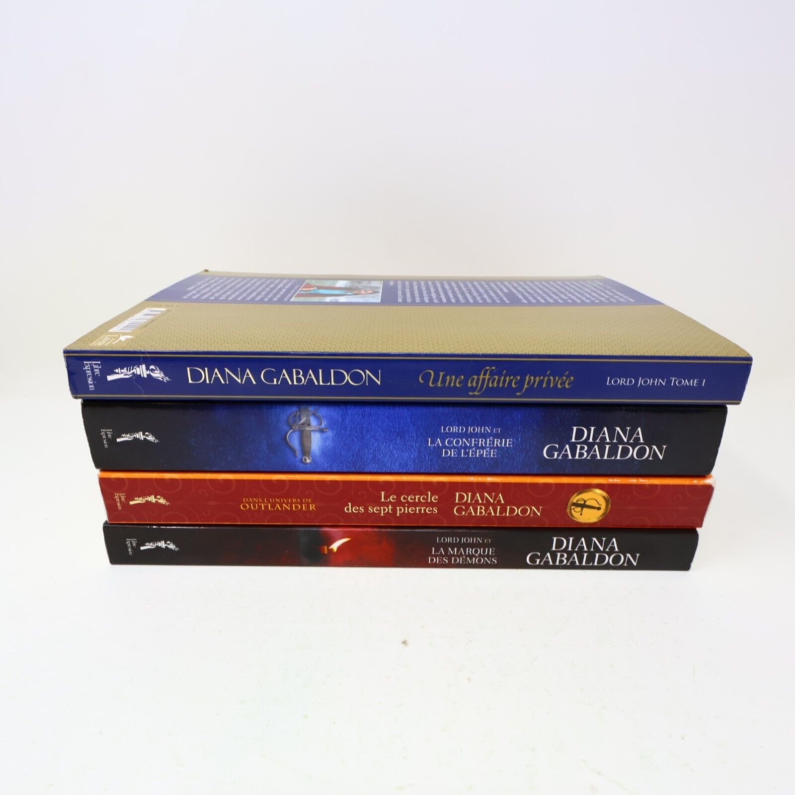 Lot 4 Livres Lord John #1-3 Outlander Diana Gabaldon Libre Expression Français