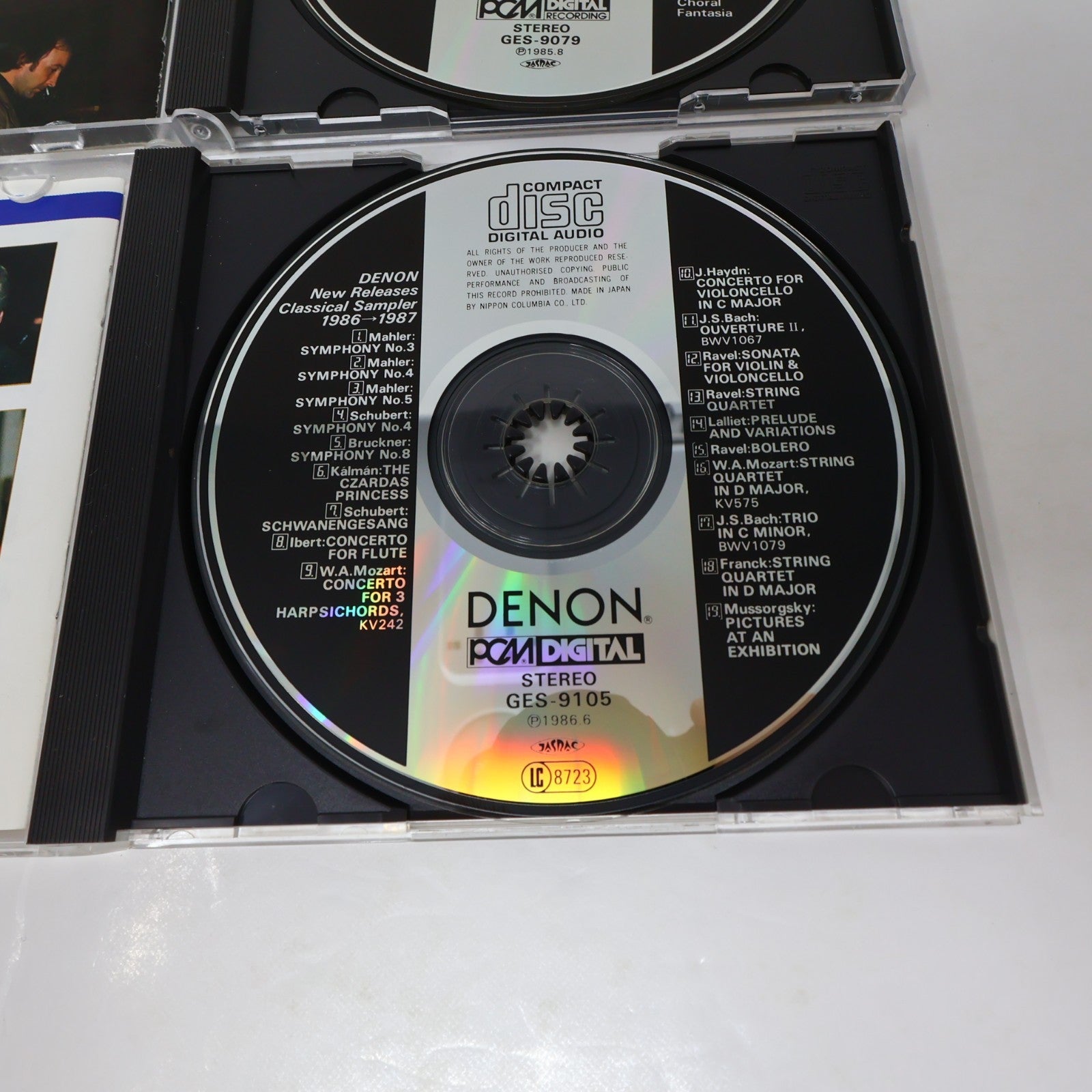 Denon New Releases Classical Sampler 1985/1986-1986/1987 2 CD Lot GES-9079 Promo