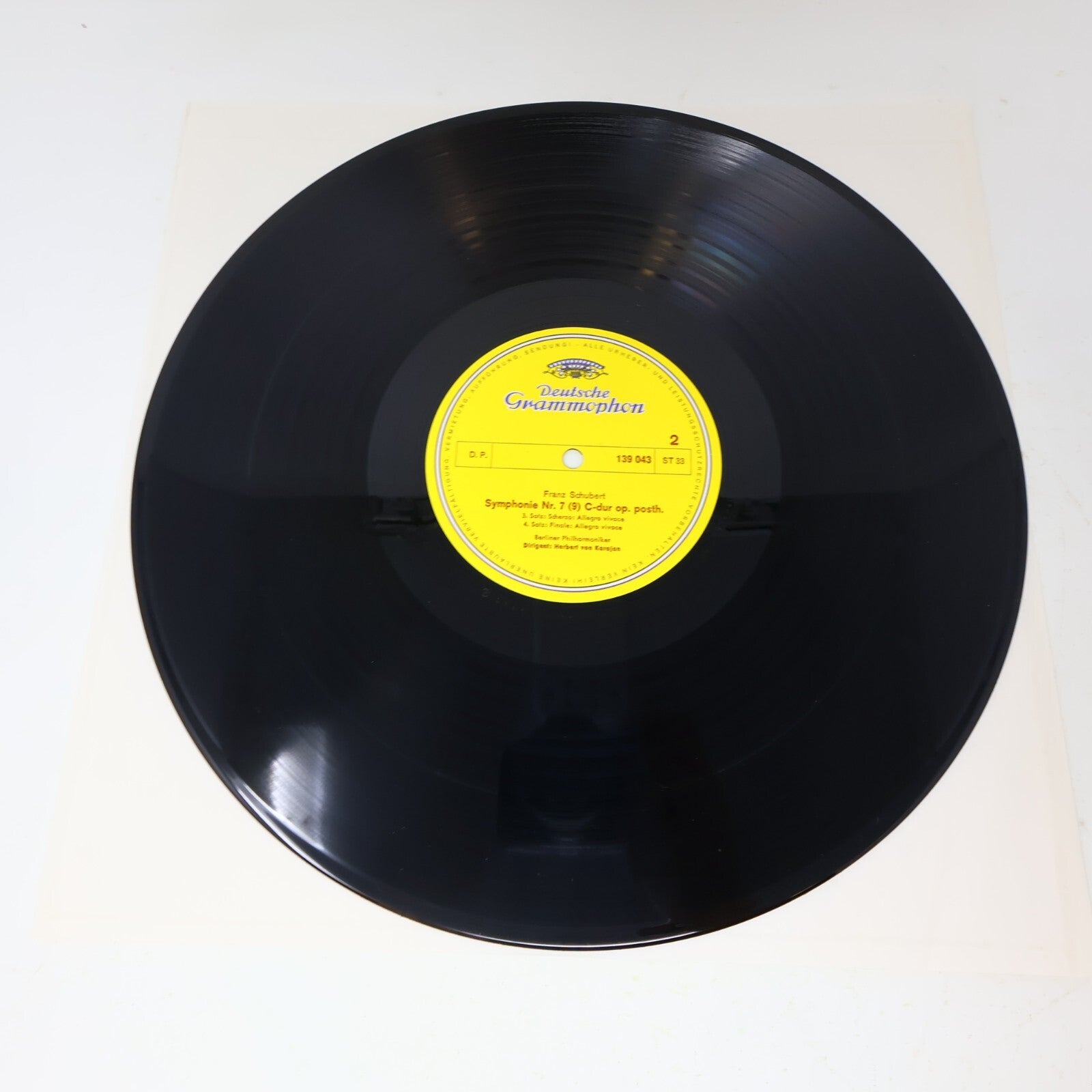 Herbert von Karajan Schubert Symphonie Nr. 7 (9)  Berliner LP Record 139 043