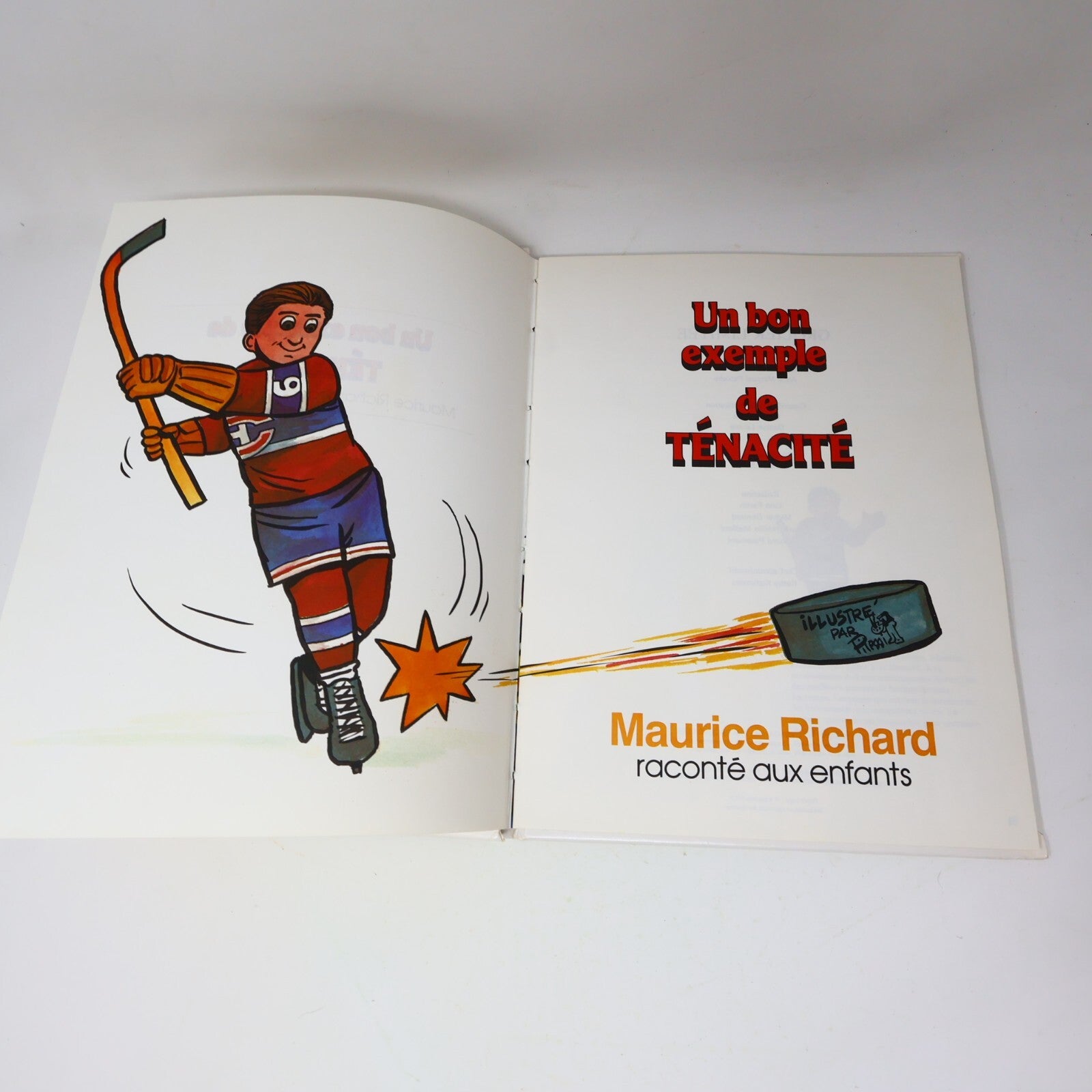 1983 Un Bon Exemple de Ténacité Maurice Richard Les Belles Histoires Vraies HC