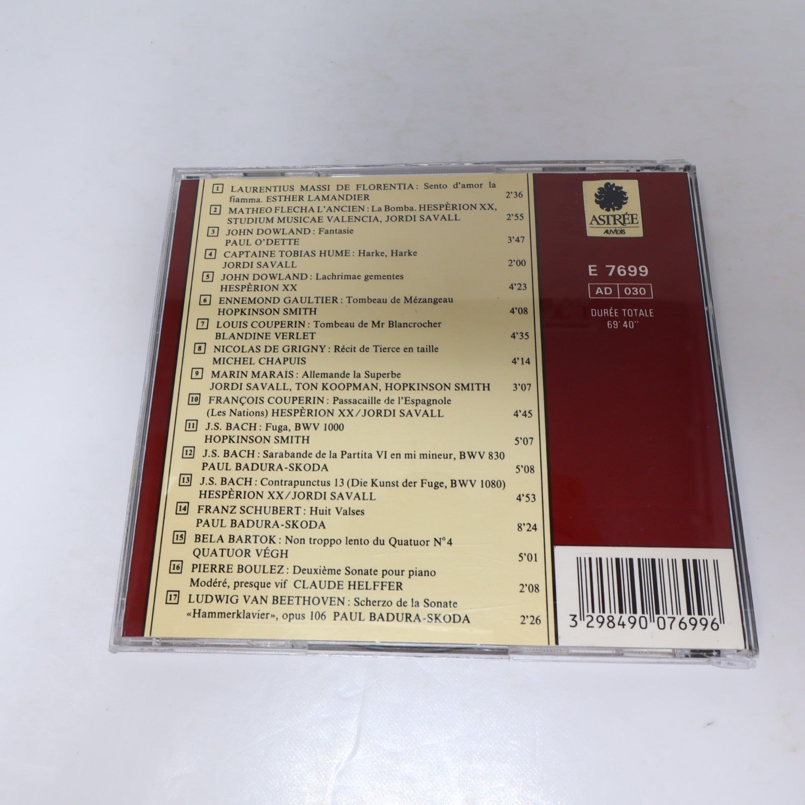 Un Autre Regard Sur La Musique Astrée Auvidis CD Classical Medieval Renaissance