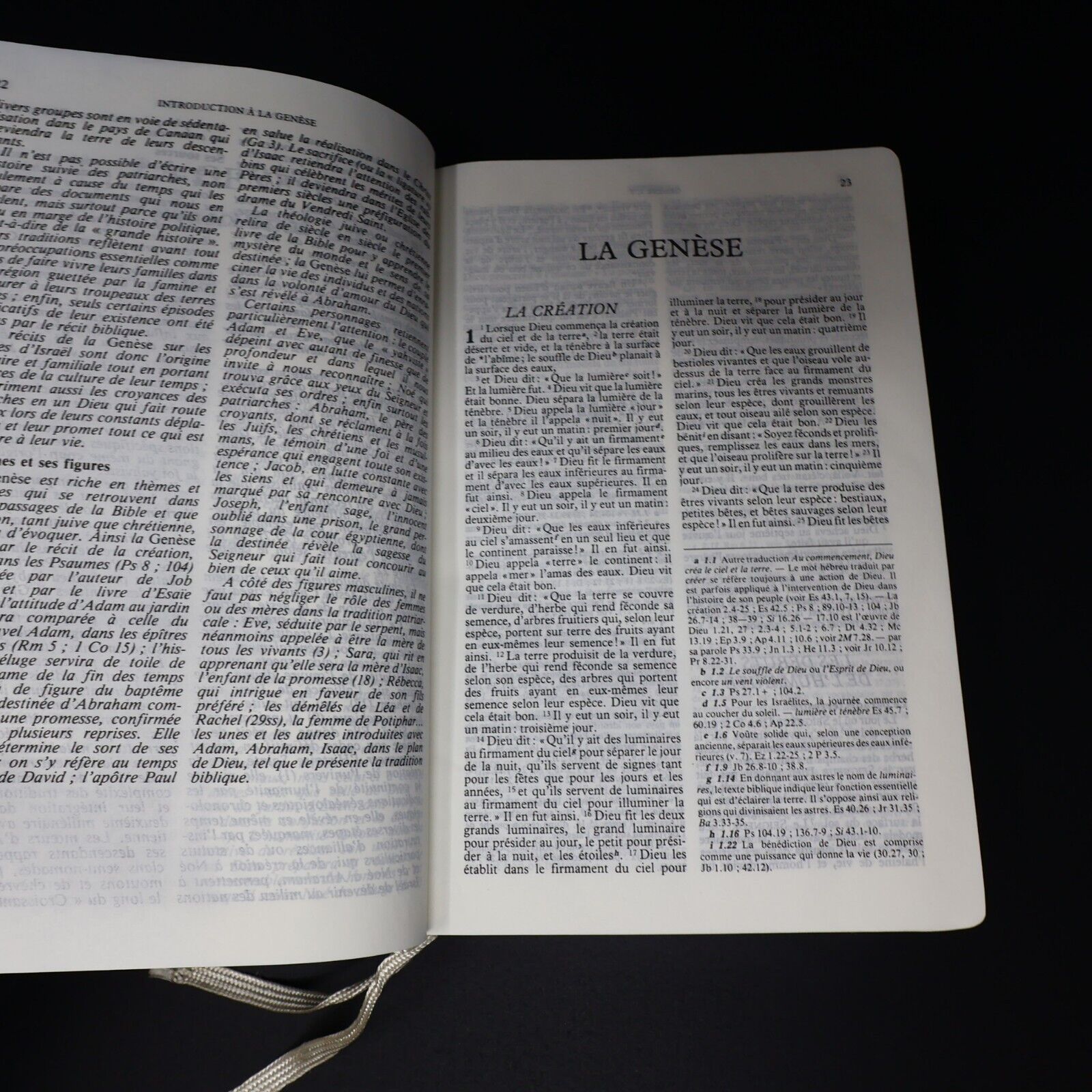 1988 La Sainte Bible de Mariage TOB Hardcover HC Societe Biblique Canadienne 80s