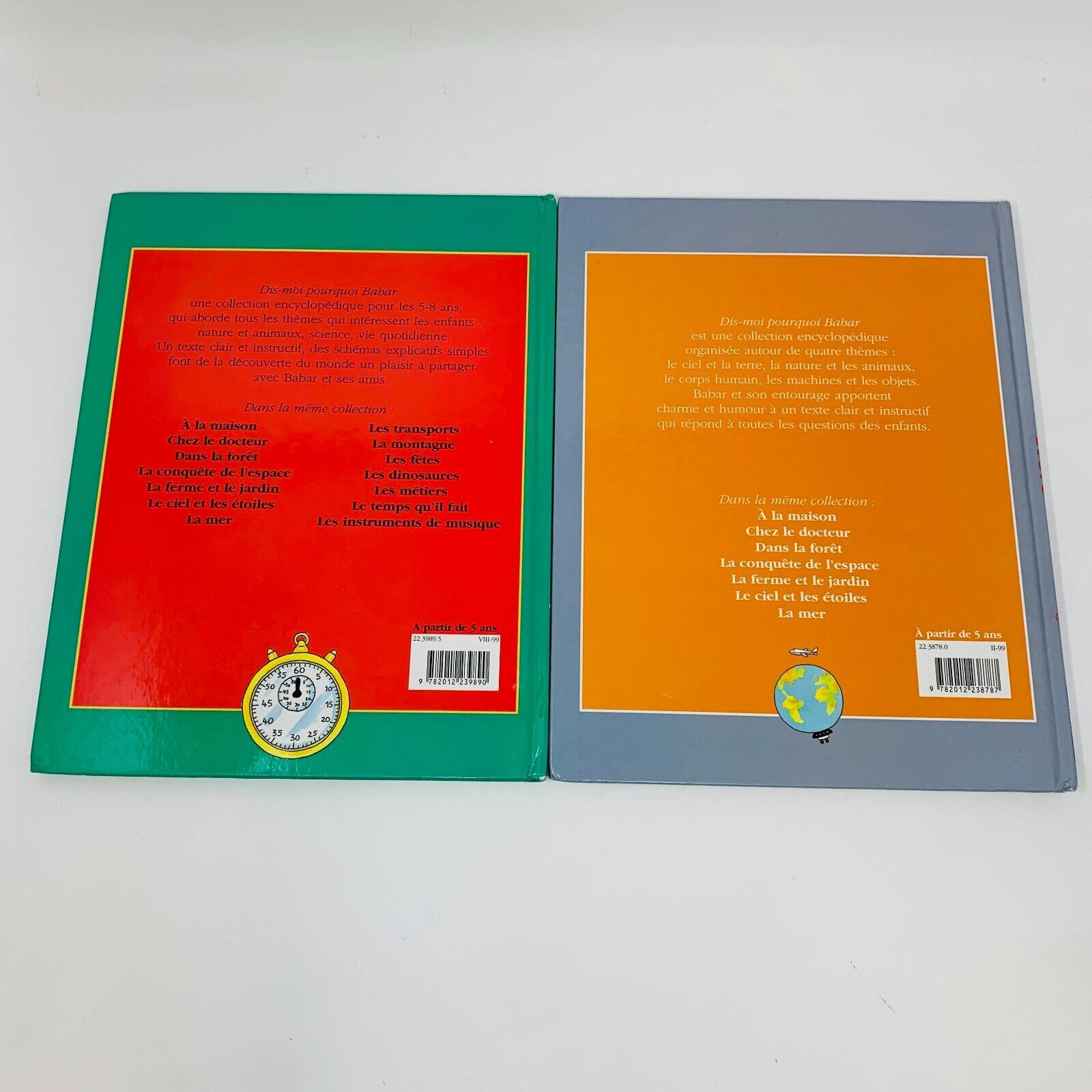 5x Livres Dis moi Babar & Babar Raconte pour Enfants en Français French Children