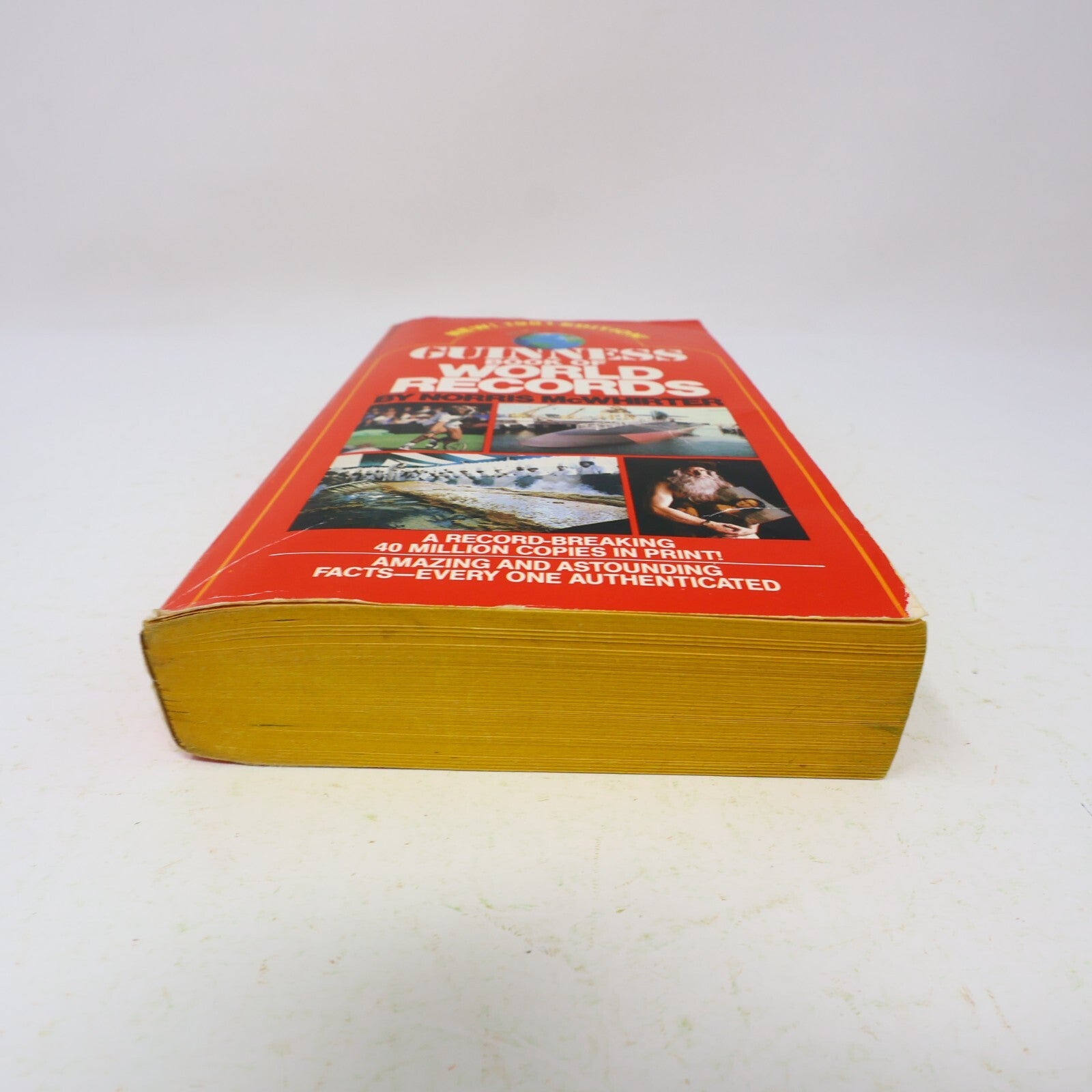 1981 Guinness Book of World Records Norris Mcwhirter Bantam Reference 1st Print