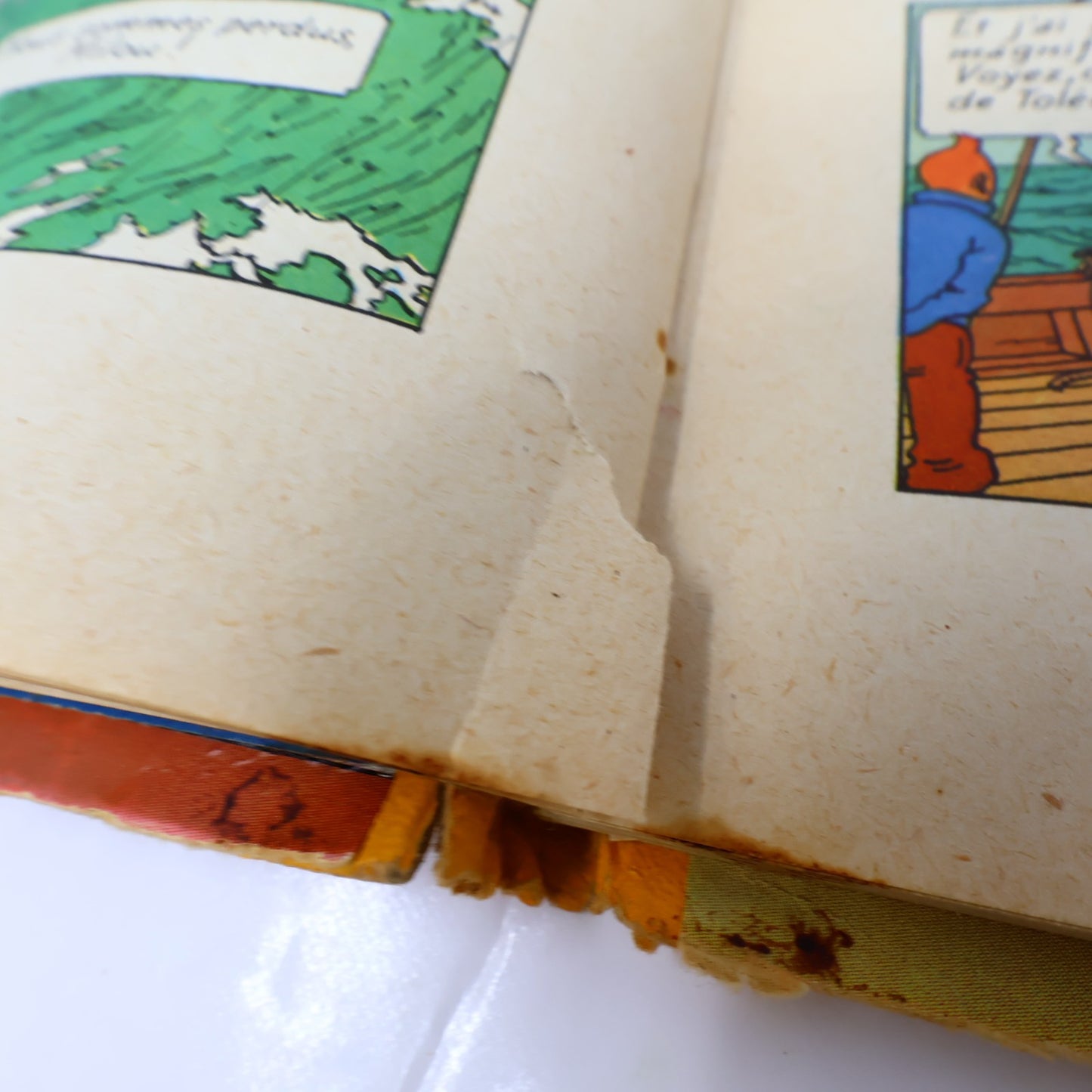 Tintin Les Cigares du Pharaon Hergé Casterman B14 1955 EO Couleur Français HC