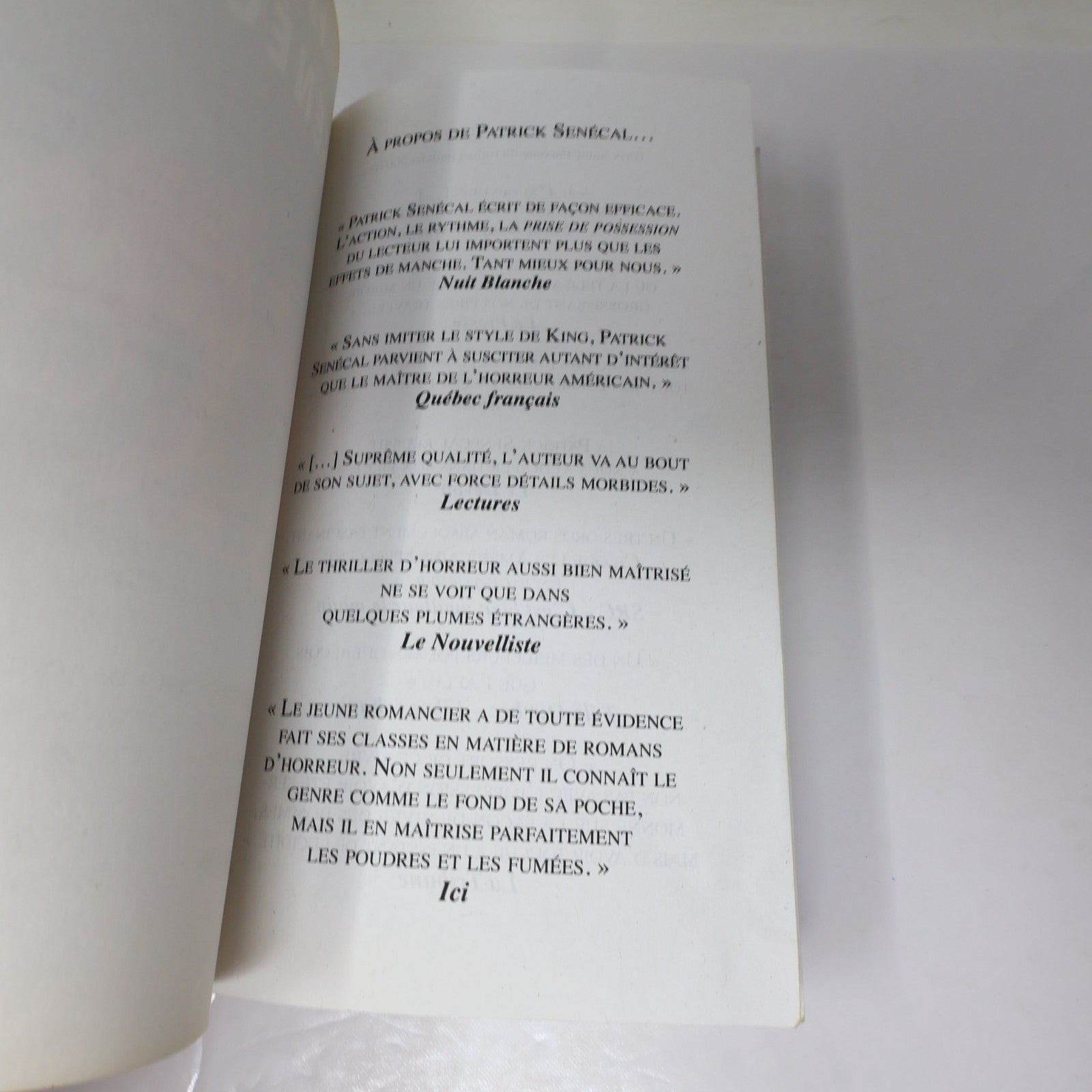 Hell.Com Patrick Senécal Alire 2009 PB Français French Grand Format Horreur Book