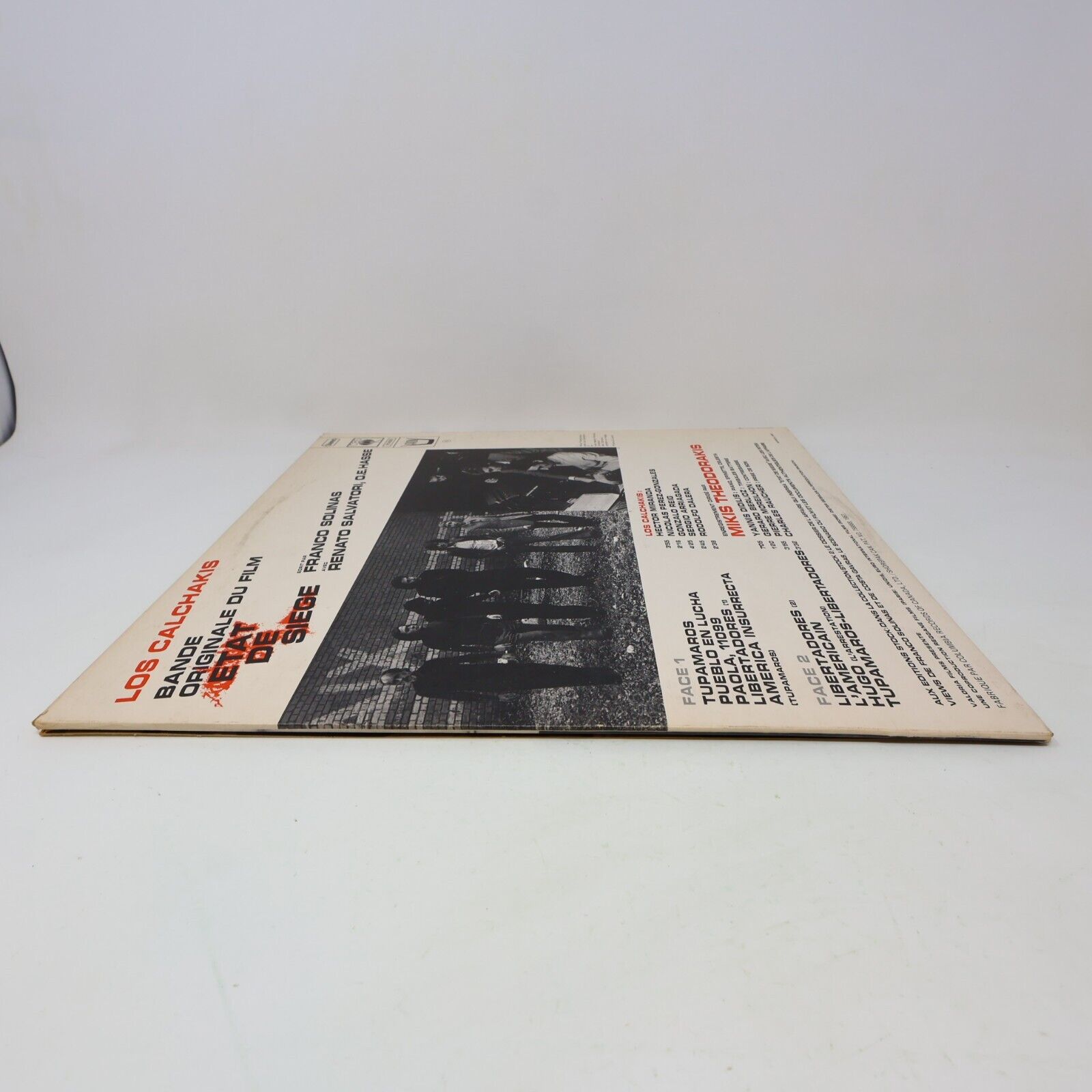 Los Calchakis État de Siège Film Soundtrack LP Disque FS 90207 Mikis Theodorakis