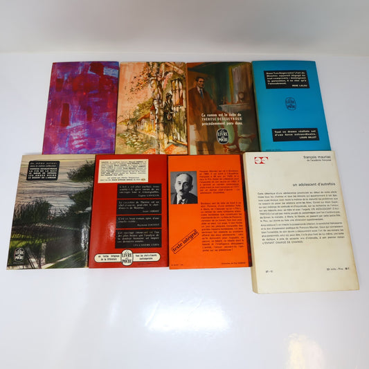 François Mauriac Lot 8 Livres Préséances/Mystère Frontenac/Anges Noirs Roman 60s