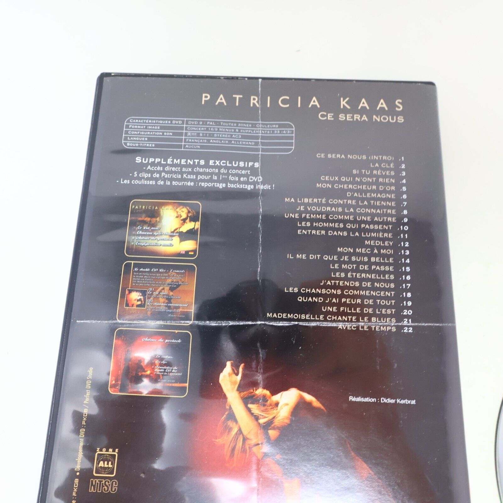 Patricia Kaas Ce Sera Nous DVD Musique Spectacle Concert NTSC Testé 2000